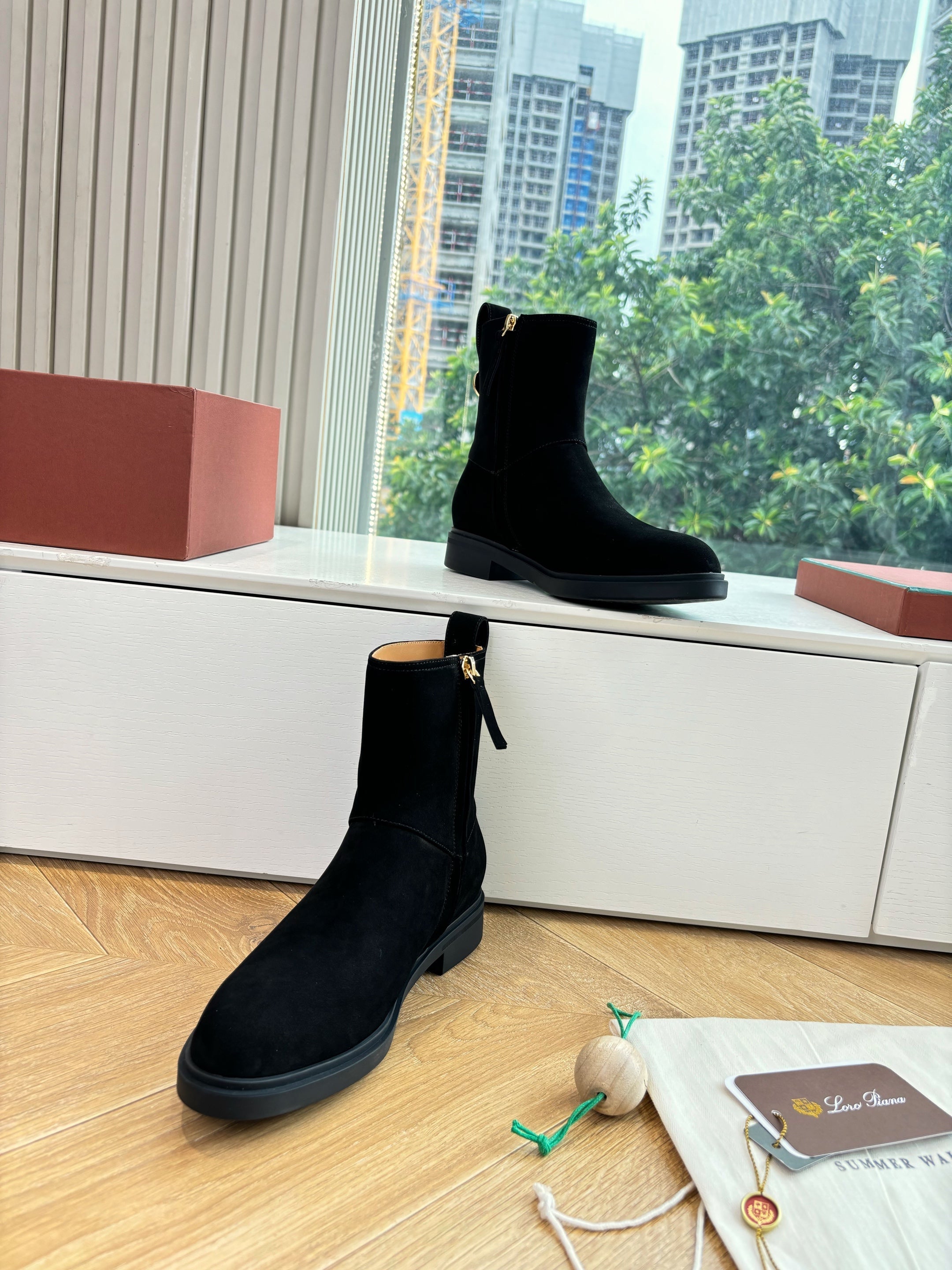 LP Kilda Ankle Boots Black Suede 507412