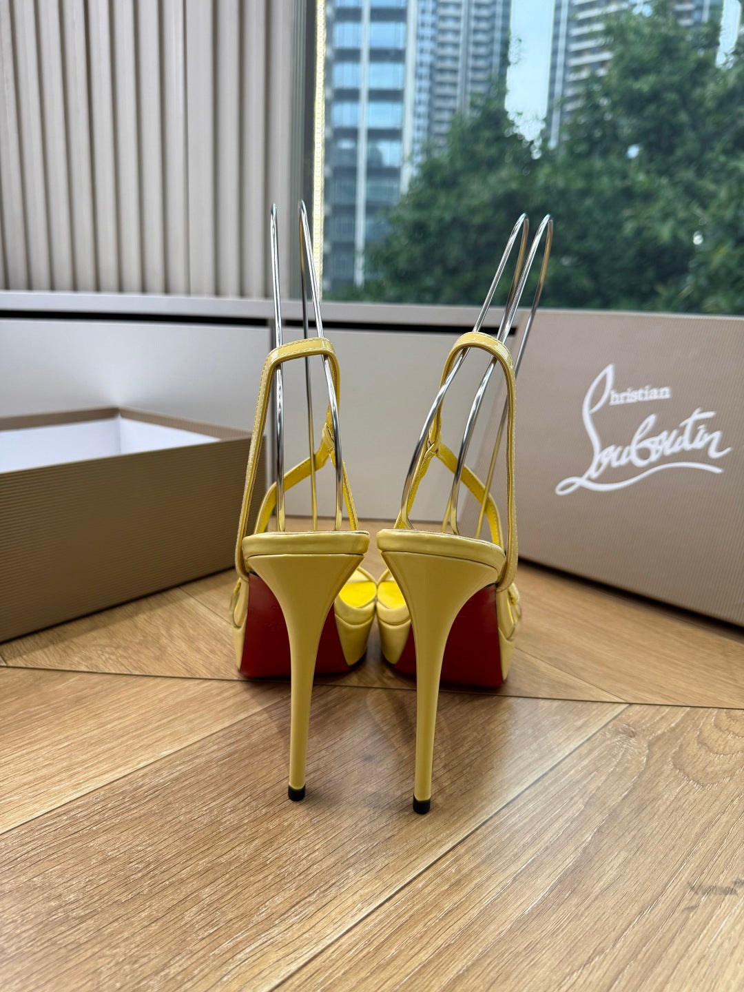 CL 26s Rosalie Alta 15cm Sandal Yellow Leather 932668