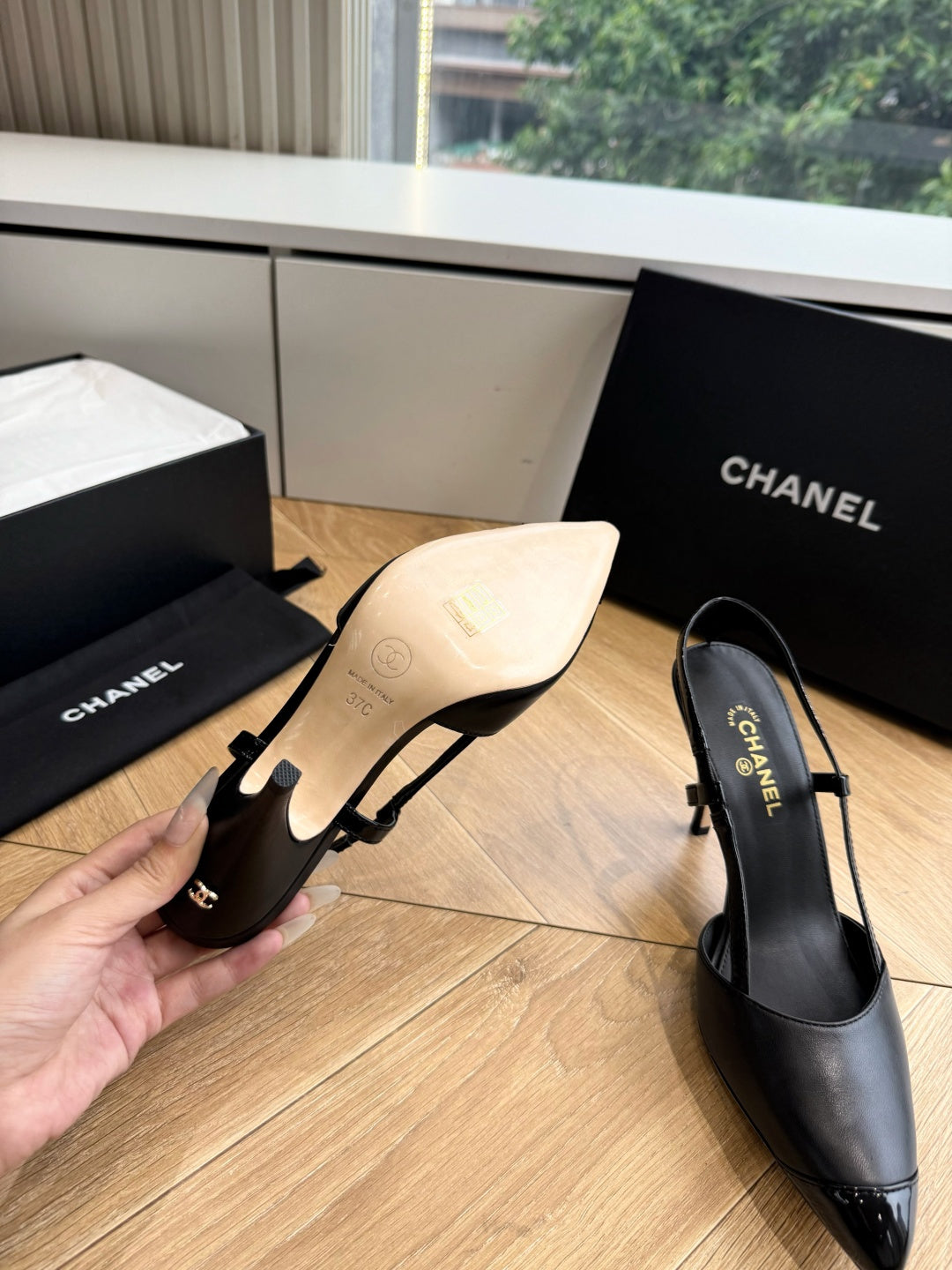 CC 26s Boutique Slingback Black Patent Leather 933116