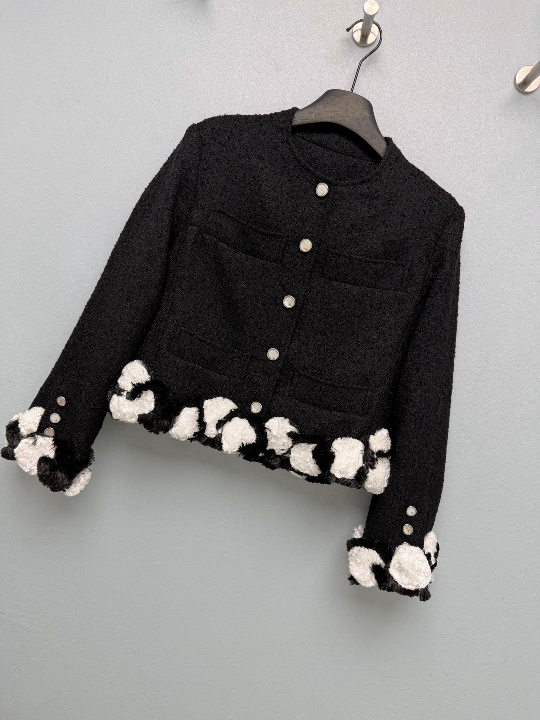 CC 26s Spring Summer 2026 Jacket Black White Cotton