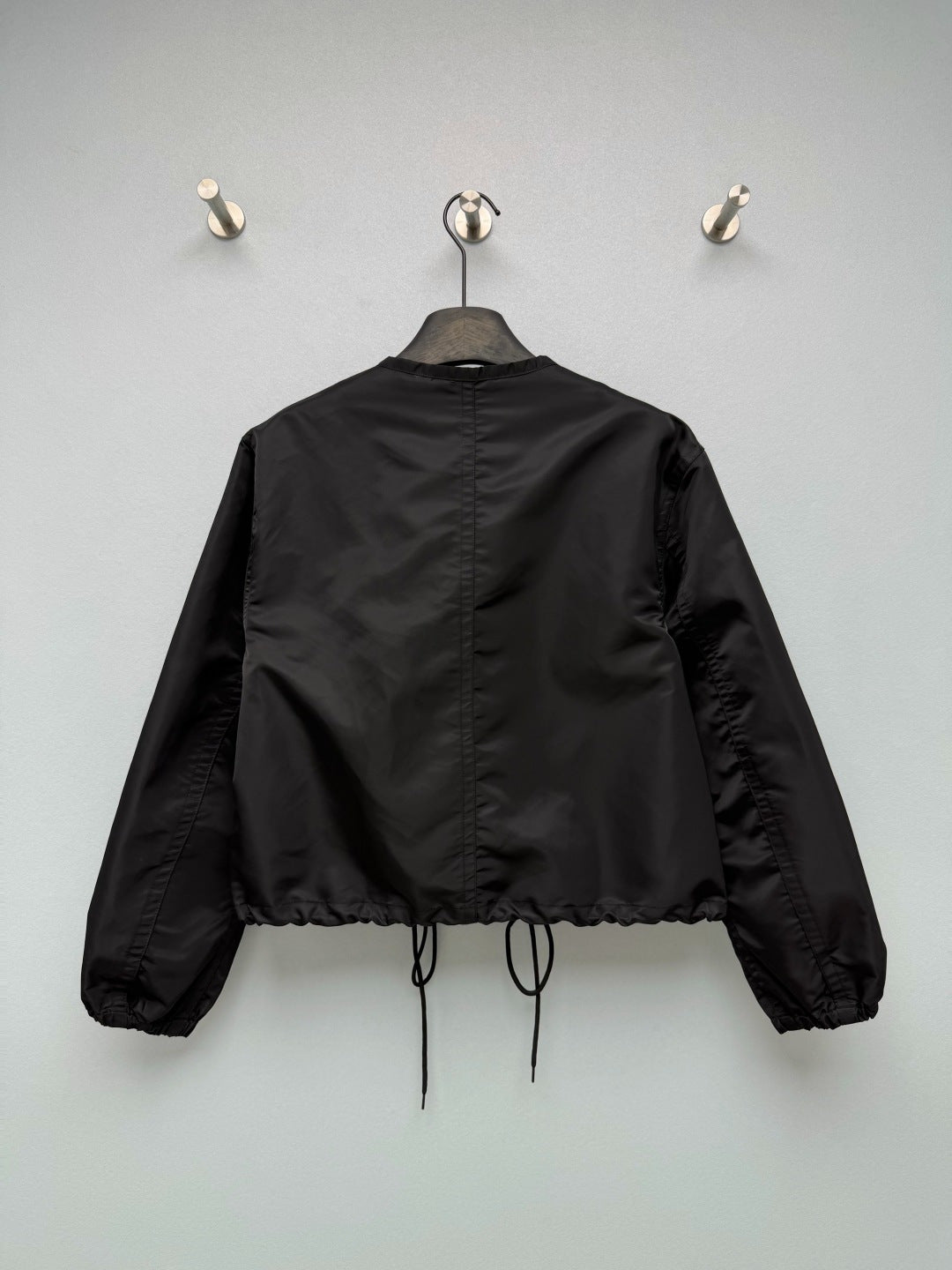 Prada 26s Cropped Blouson Jacket Black Re-Nylon 418786