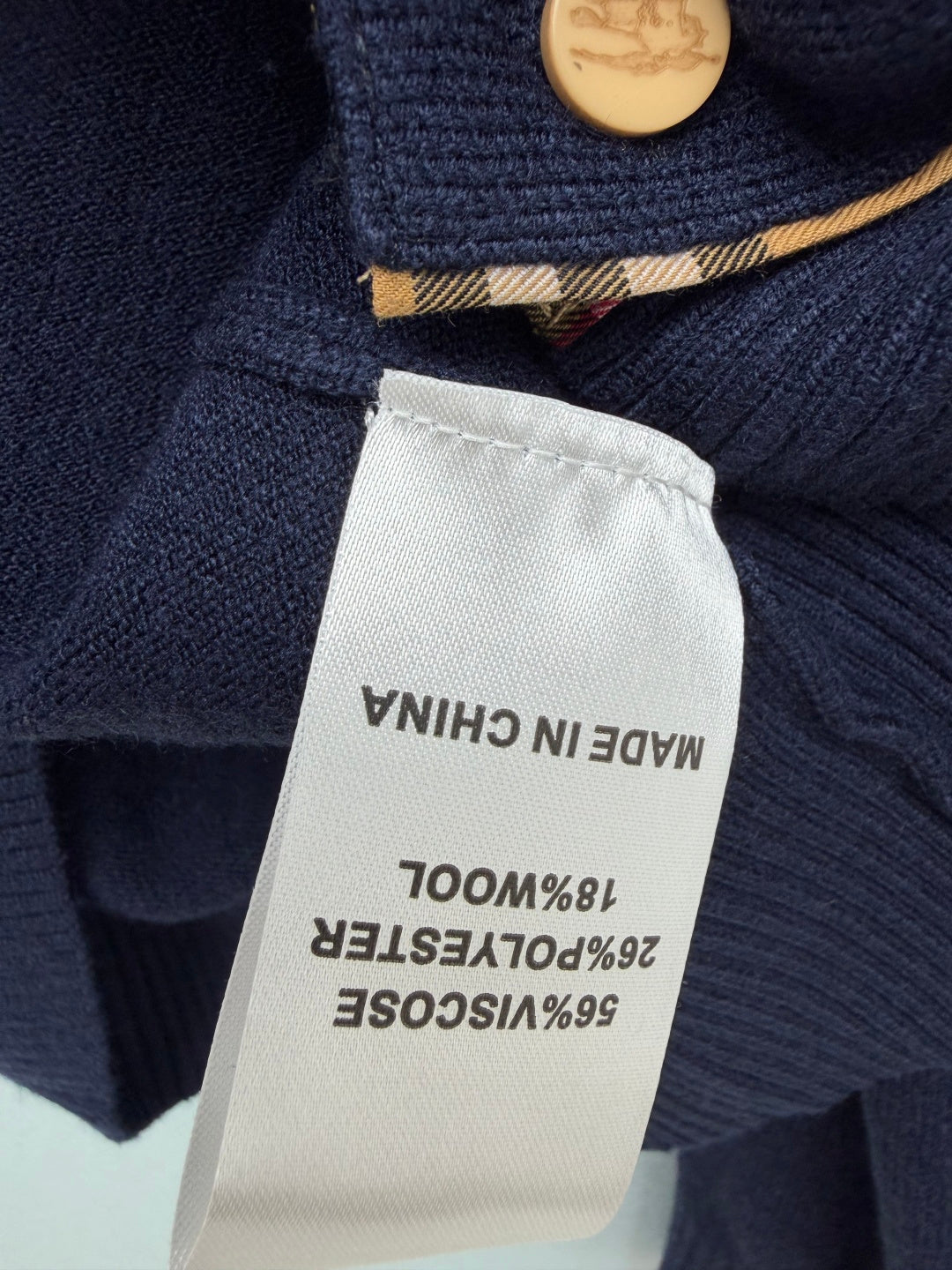 BRR 26s Cardigan Navy Viscose Blend 449130