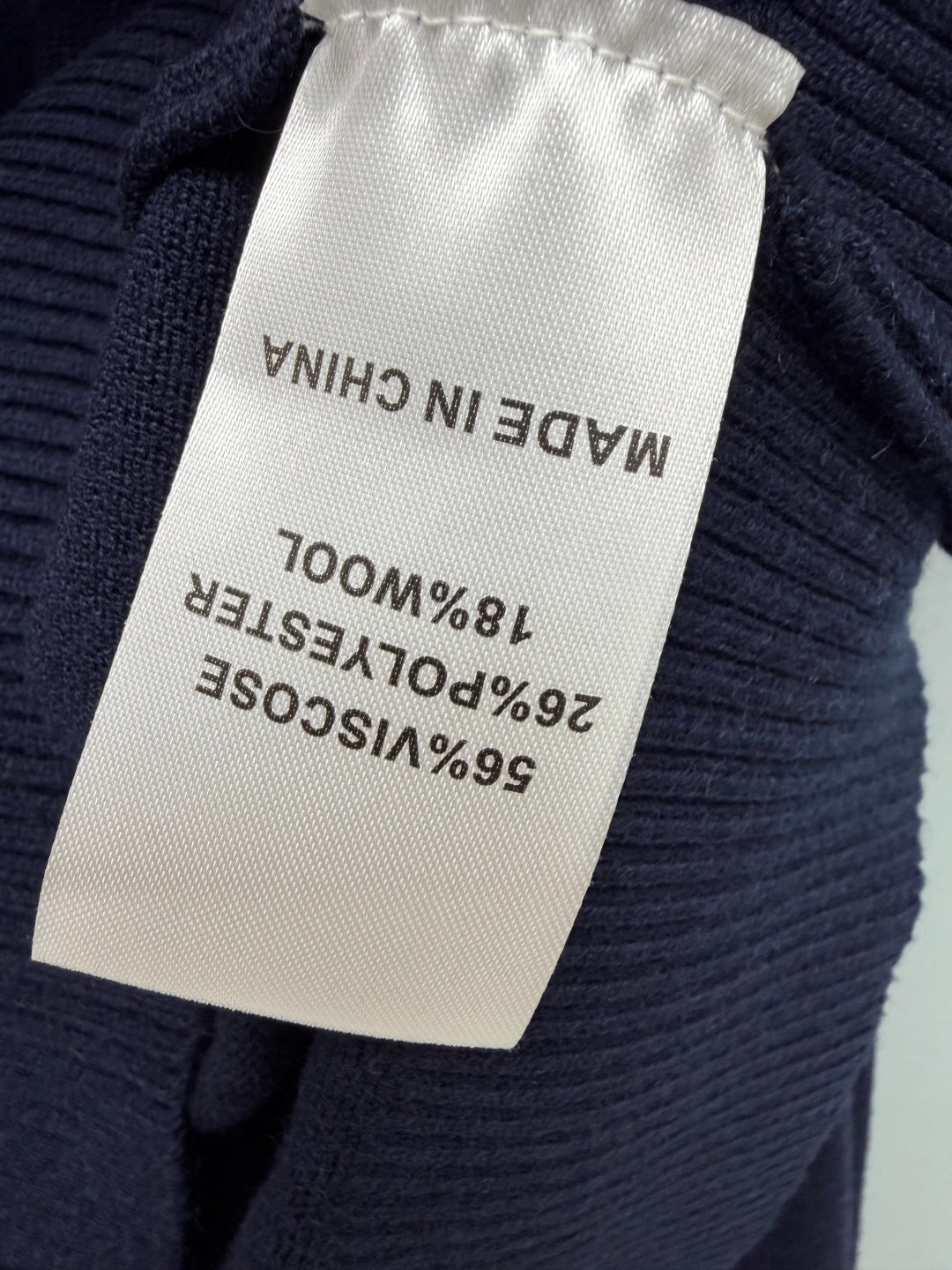 Burberry 26s Cardigan Sweater Navy Blue Stripe Placket Knit 436075