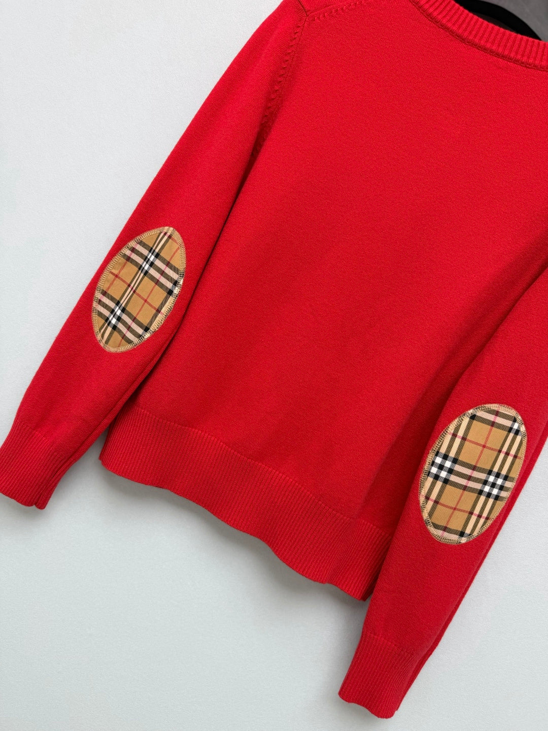 Burberry 26s Cardigan Sweater Red Stripe Placket Knit 436080