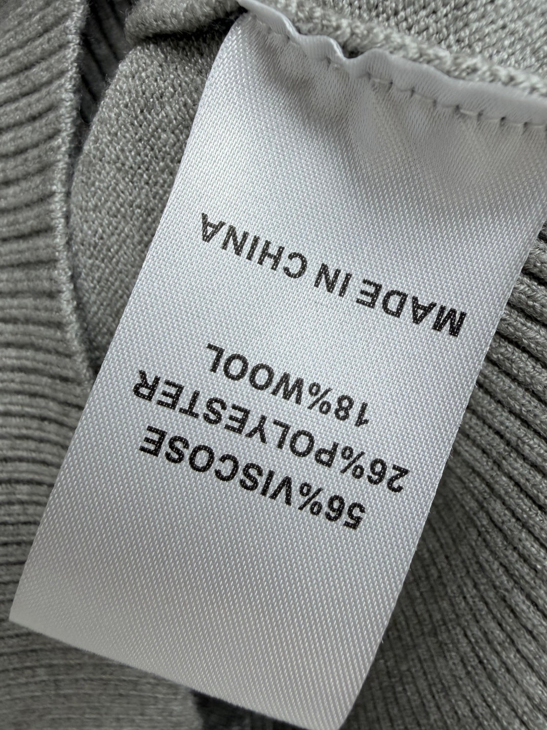 Burberry 26s Cardigan Sweater Grey Stripe Placket Knit 436081