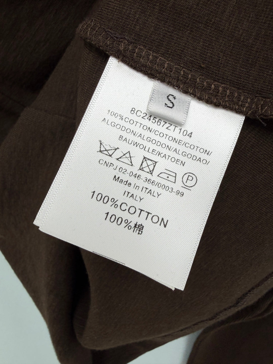 Chanel 26s Long Sleeve Top Brown Knit 436016
