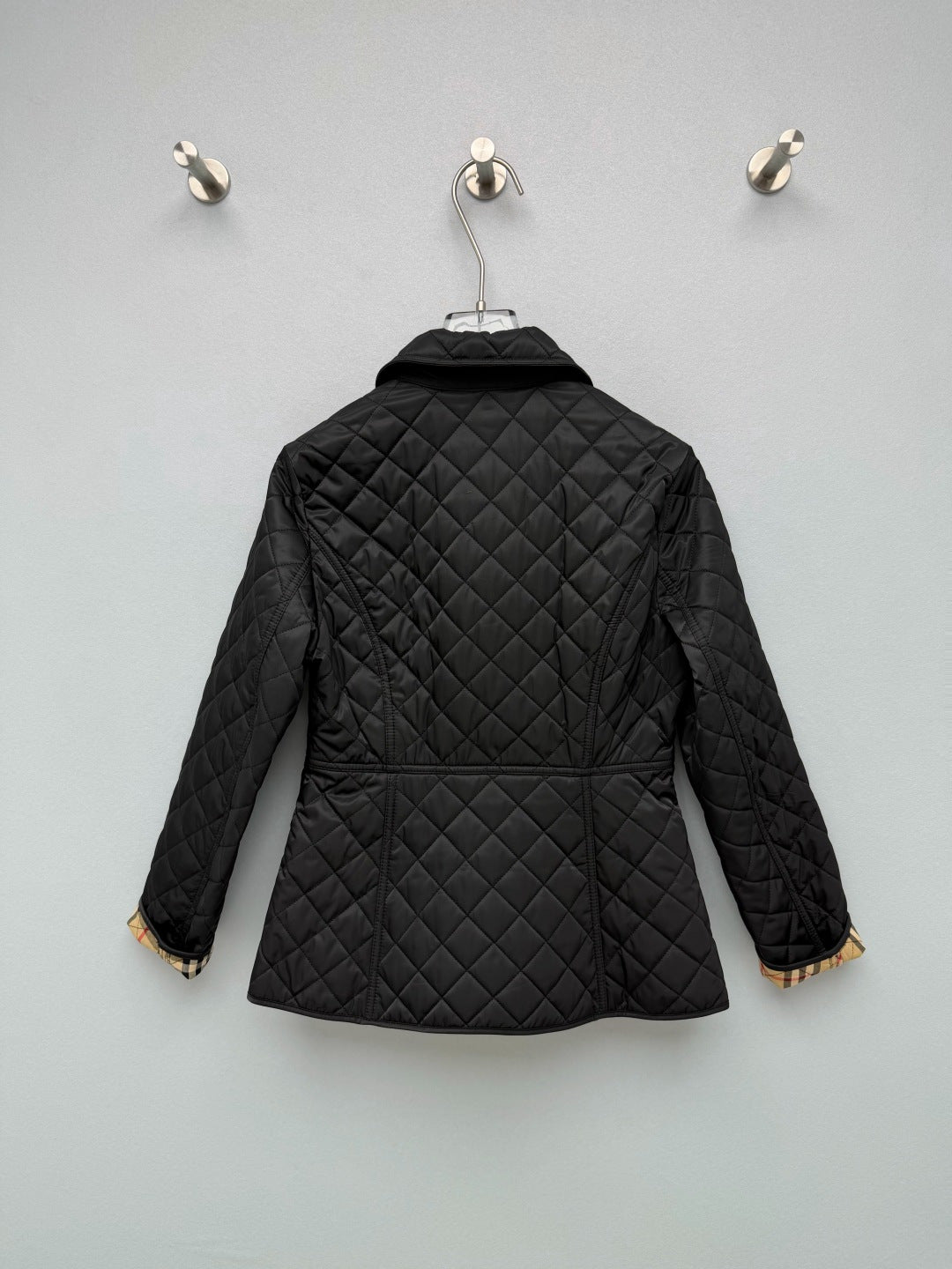 Burberry 26s Vintage Check Trim Quilted Jacket 444868