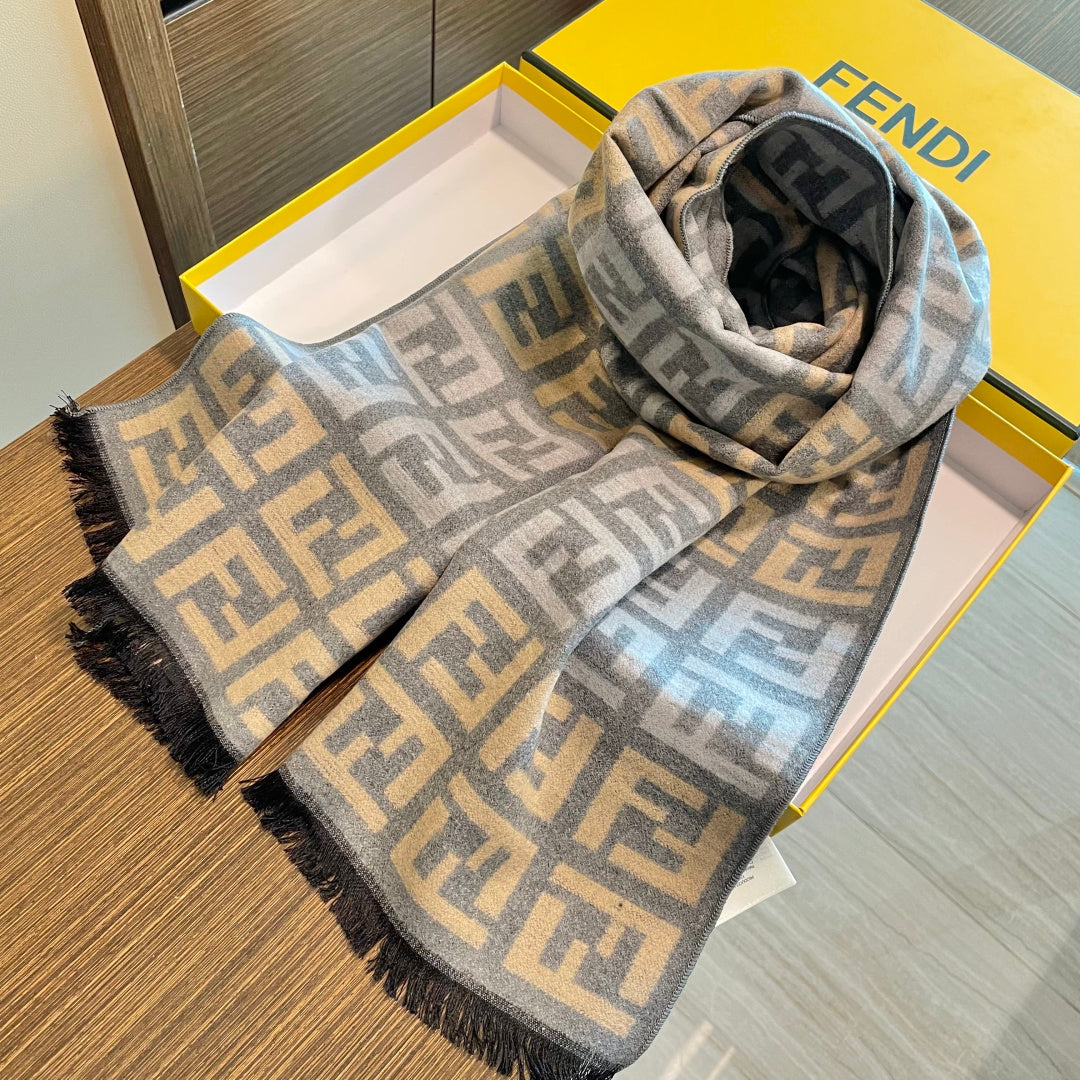 FF Scarf 75*180cm Light Grey Blend 168158