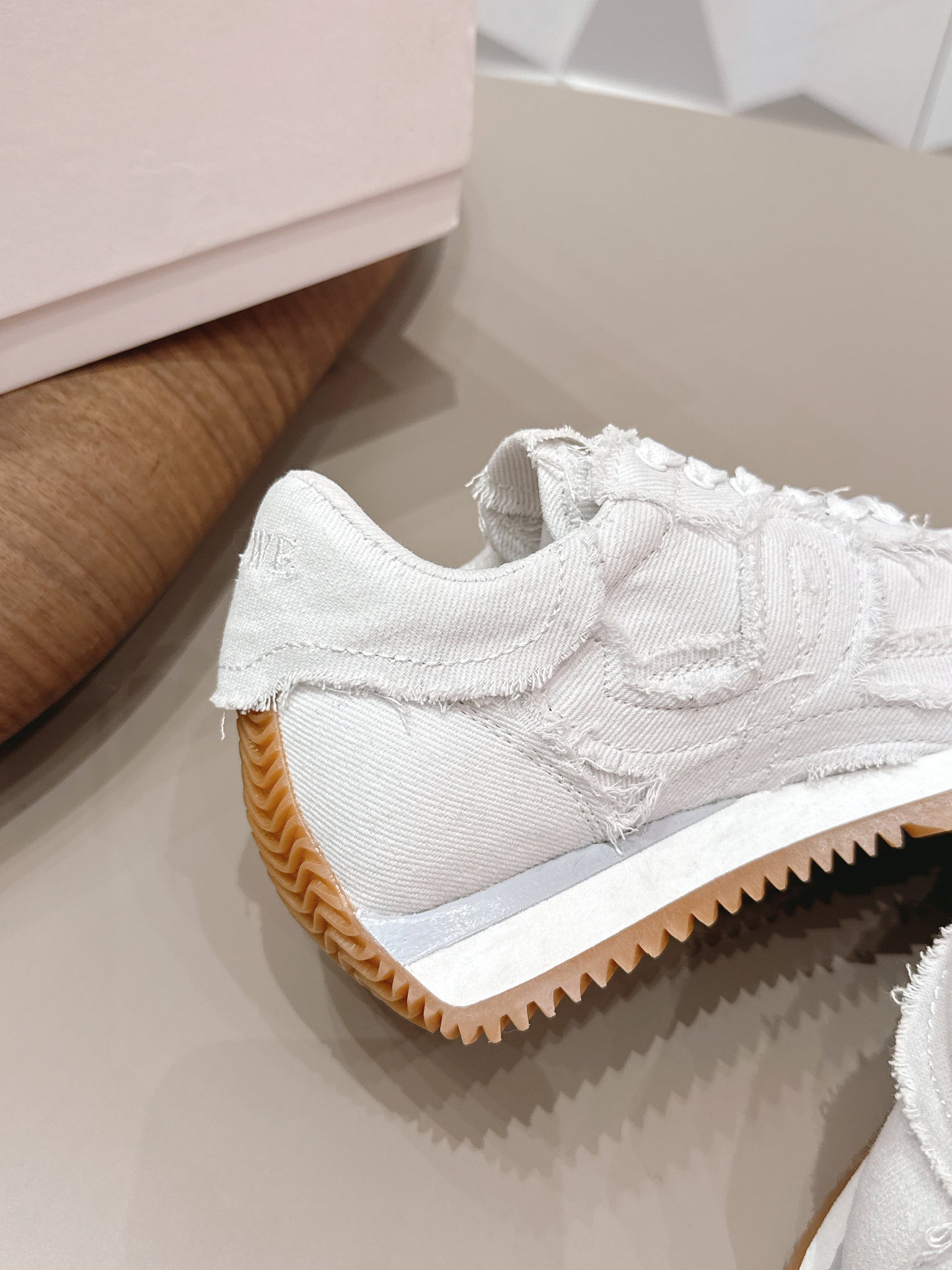 Loewe 26s Flow Runner Sneaker In White Denim