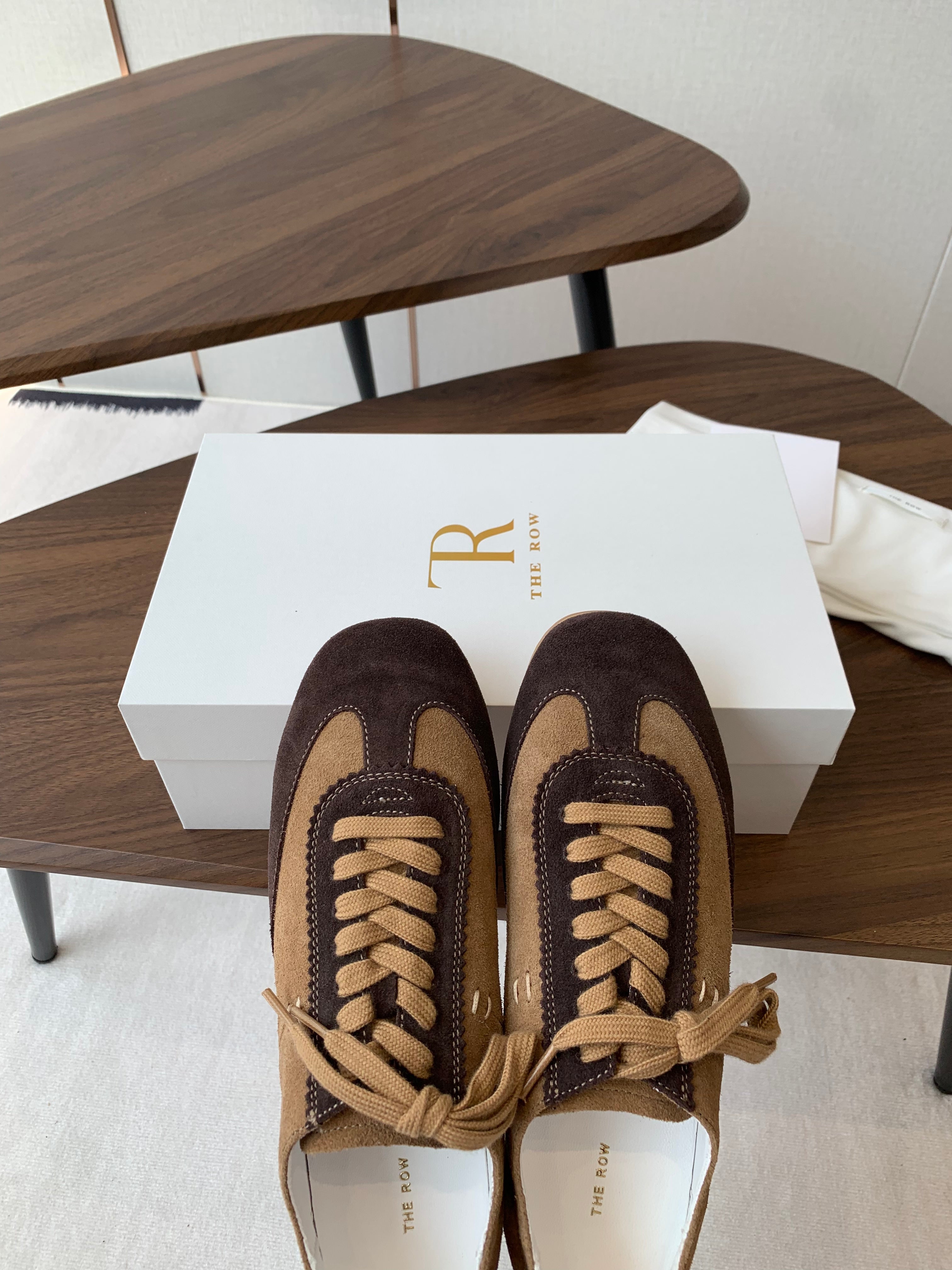 The Row Sneakers Brown And Chocolate Cow Suede 334524