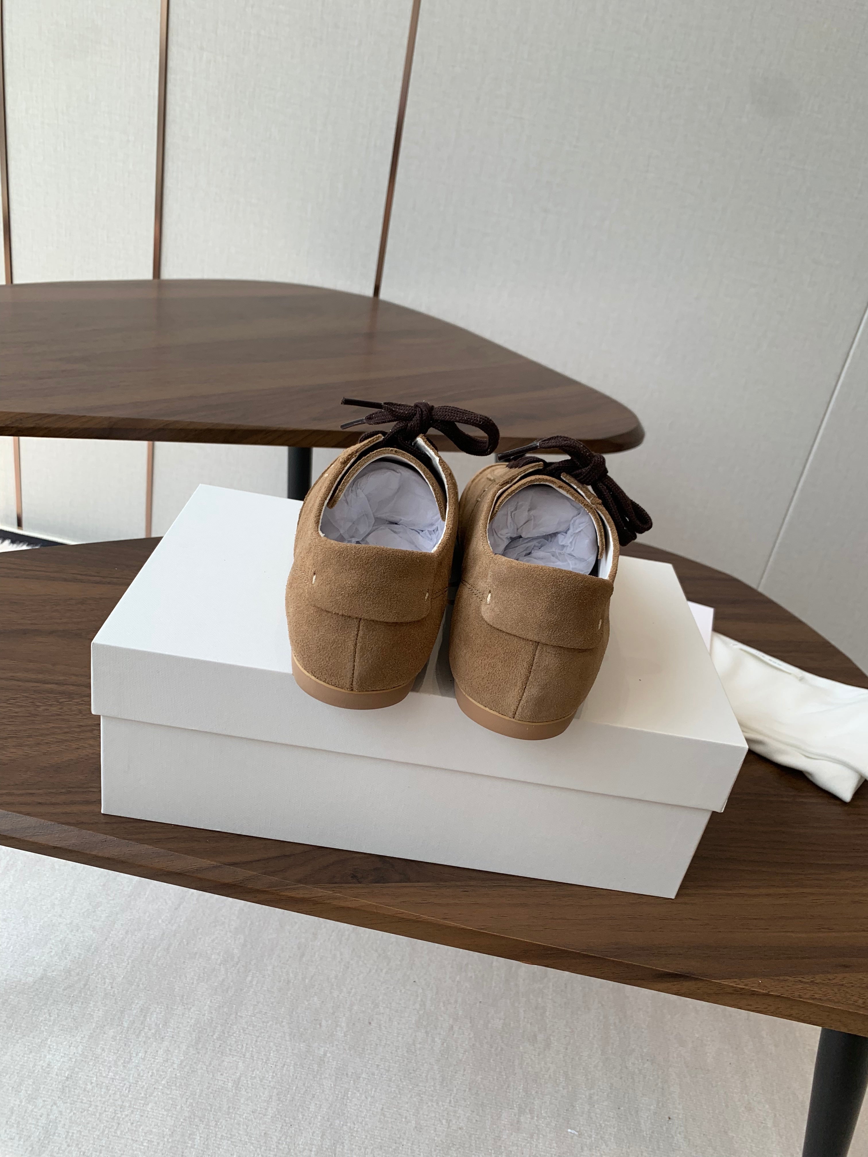 The Row Sneakers Brown Cow Suede 334525