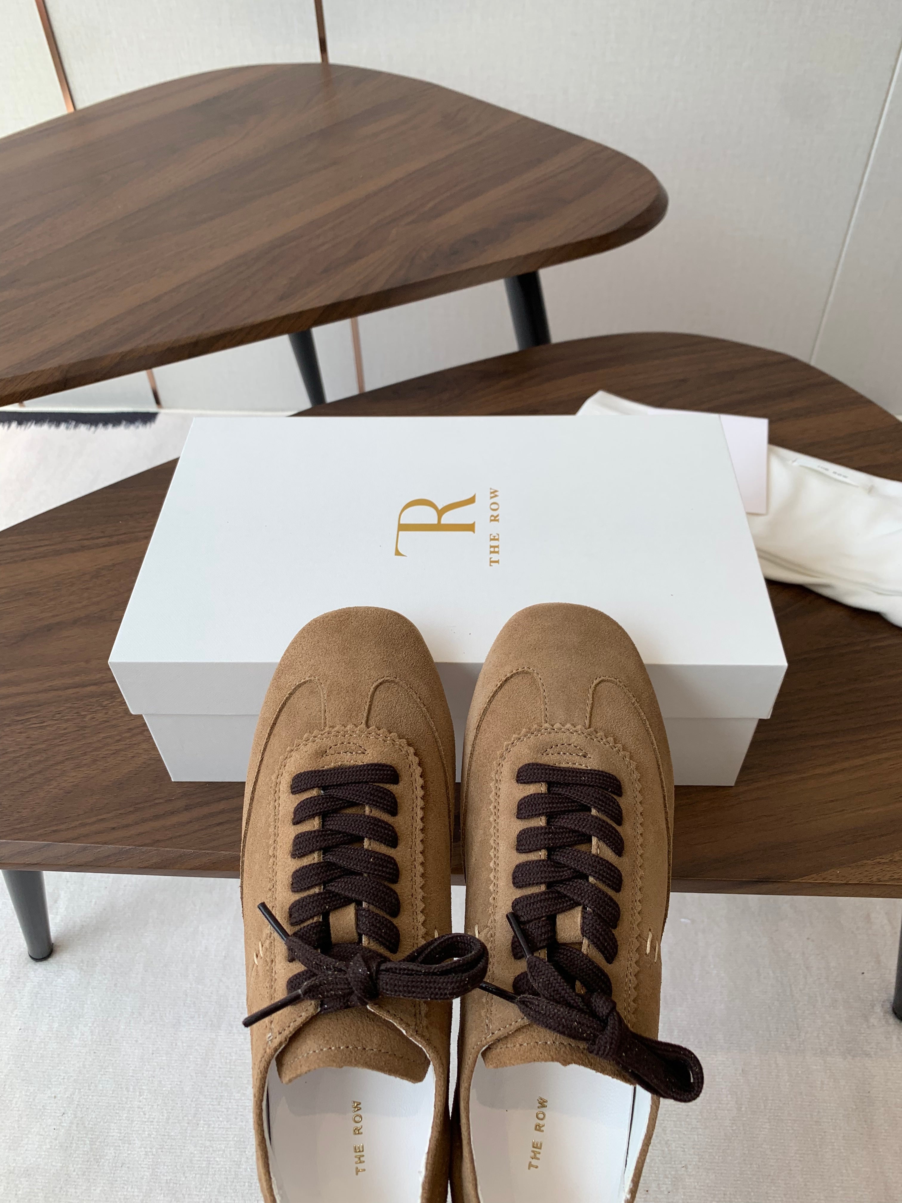 The Row Sneakers Brown Cow Suede 334525
