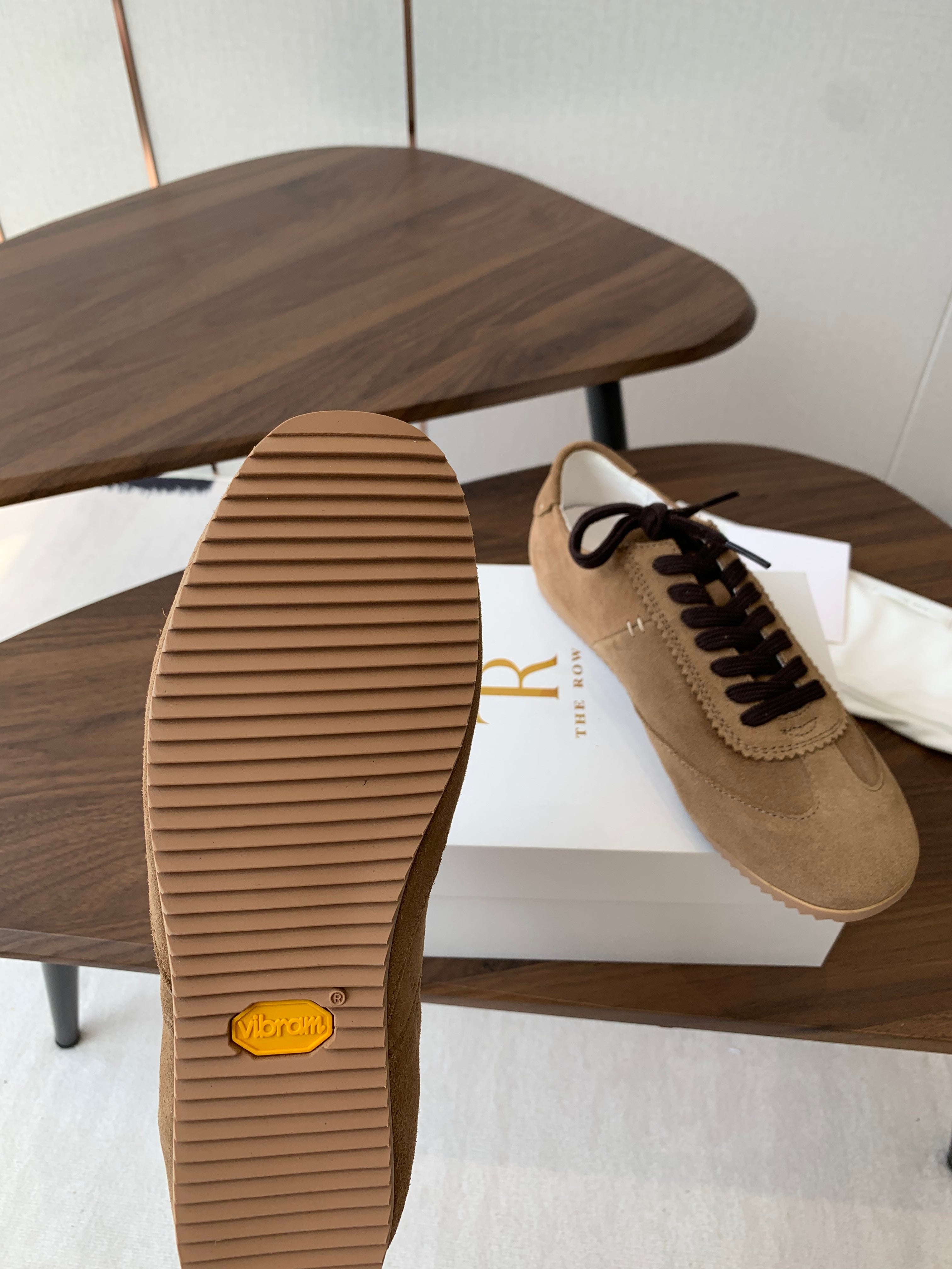 The Row Sneakers Brown Cow Suede 334525