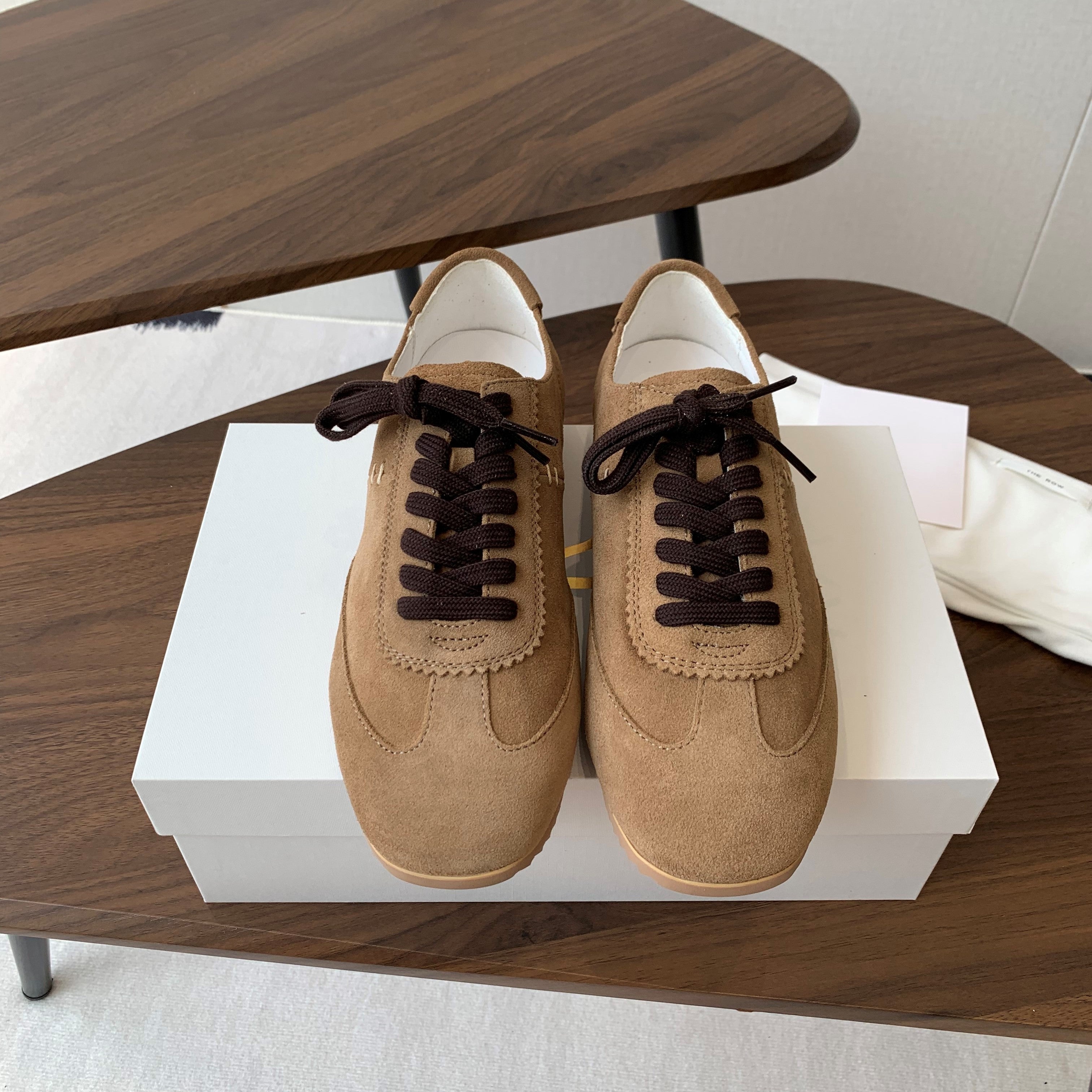 The Row Sneakers Brown Cow Suede 334525