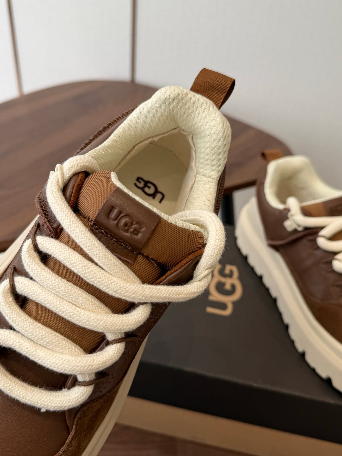 UGG Heritage Utility Sneaker Dark Chestnut Ice Blue 1170910
