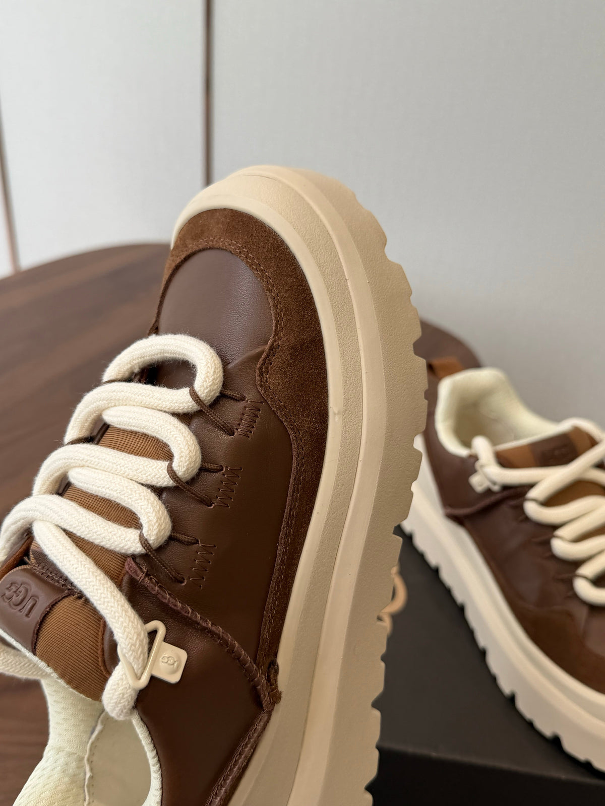 UGG Heritage Utility Sneaker Dark Chestnut Ice Blue 1170910