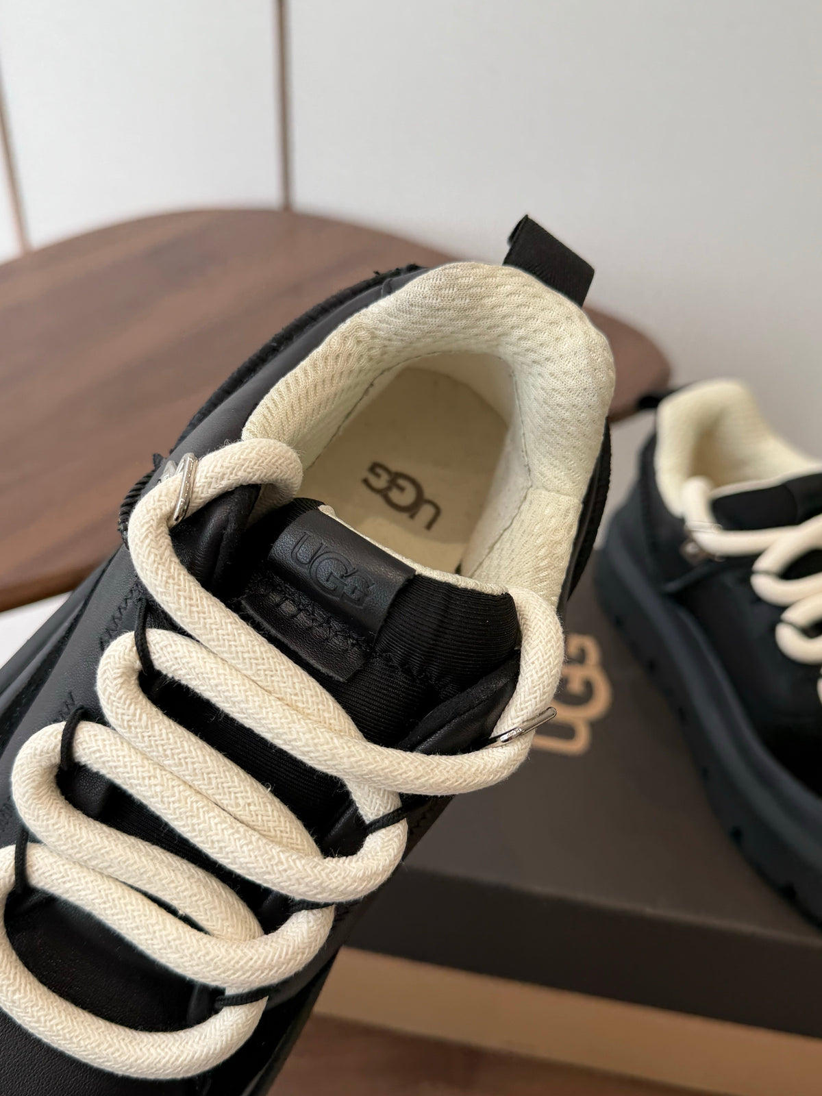 UGG Heritage Utility Sneaker Black Suede Mesh 1170910