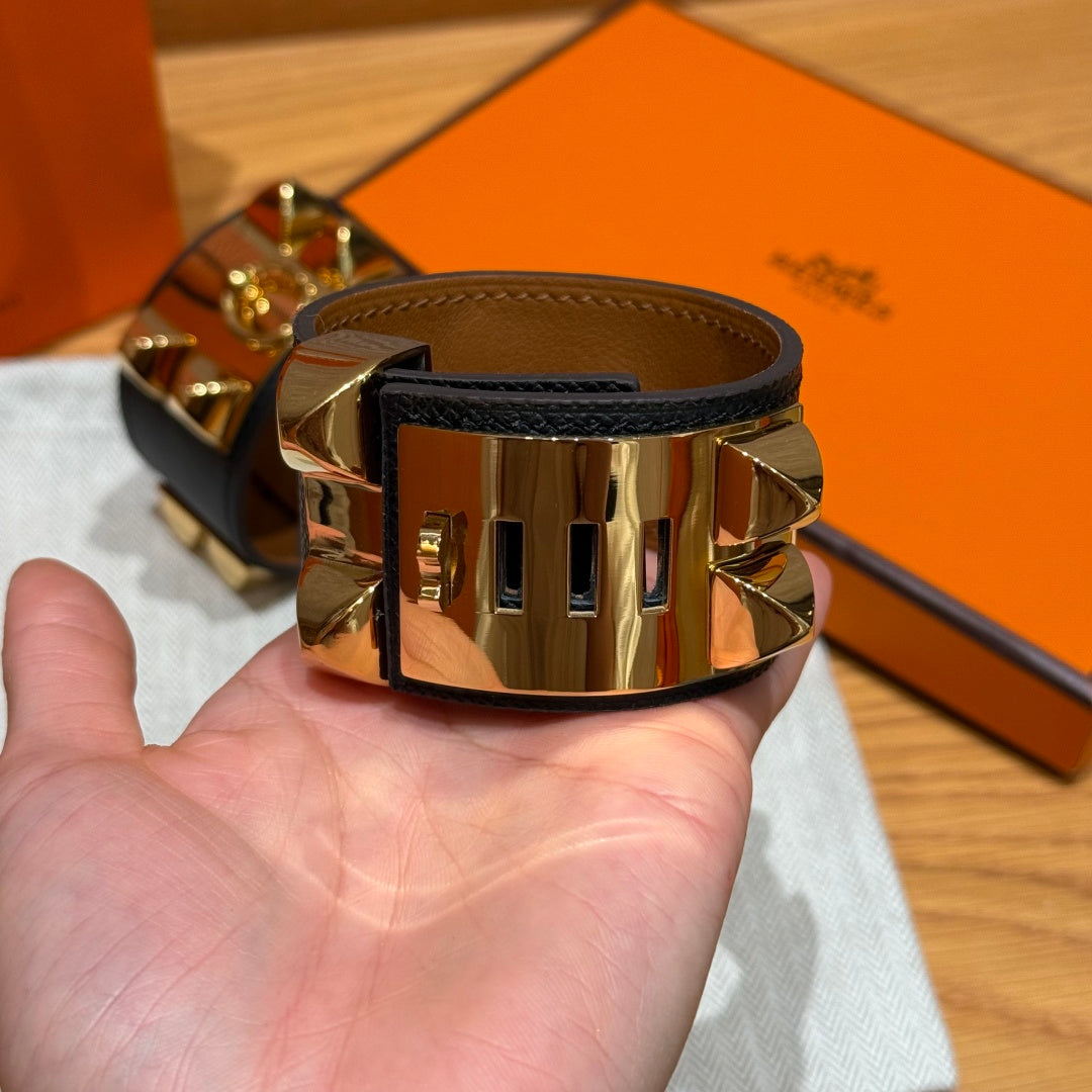 HM Collier De Chien 24 Bracelet Black Espom 216637