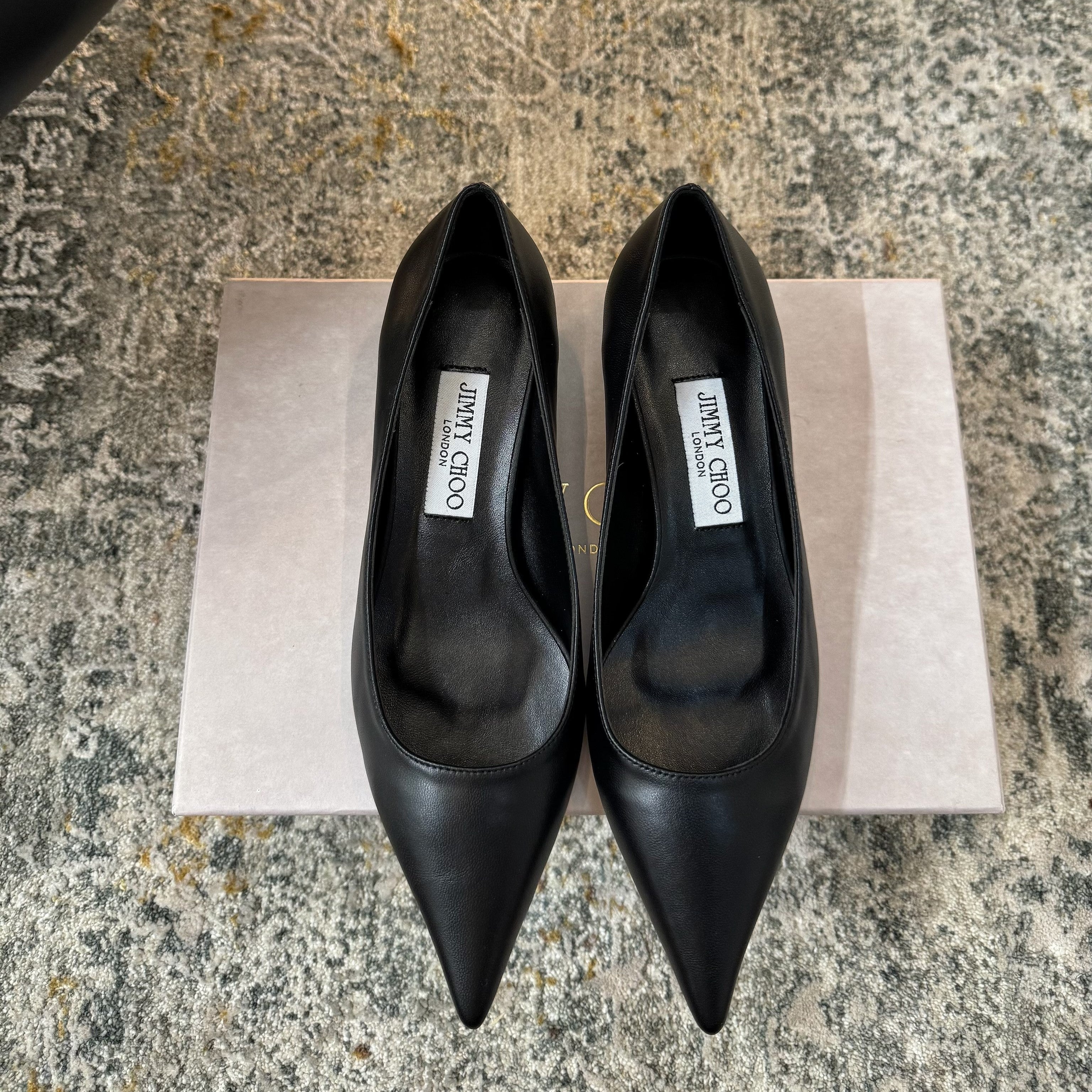 Jimmy Amelia Pumps 35mm Black Sheepskin 430937