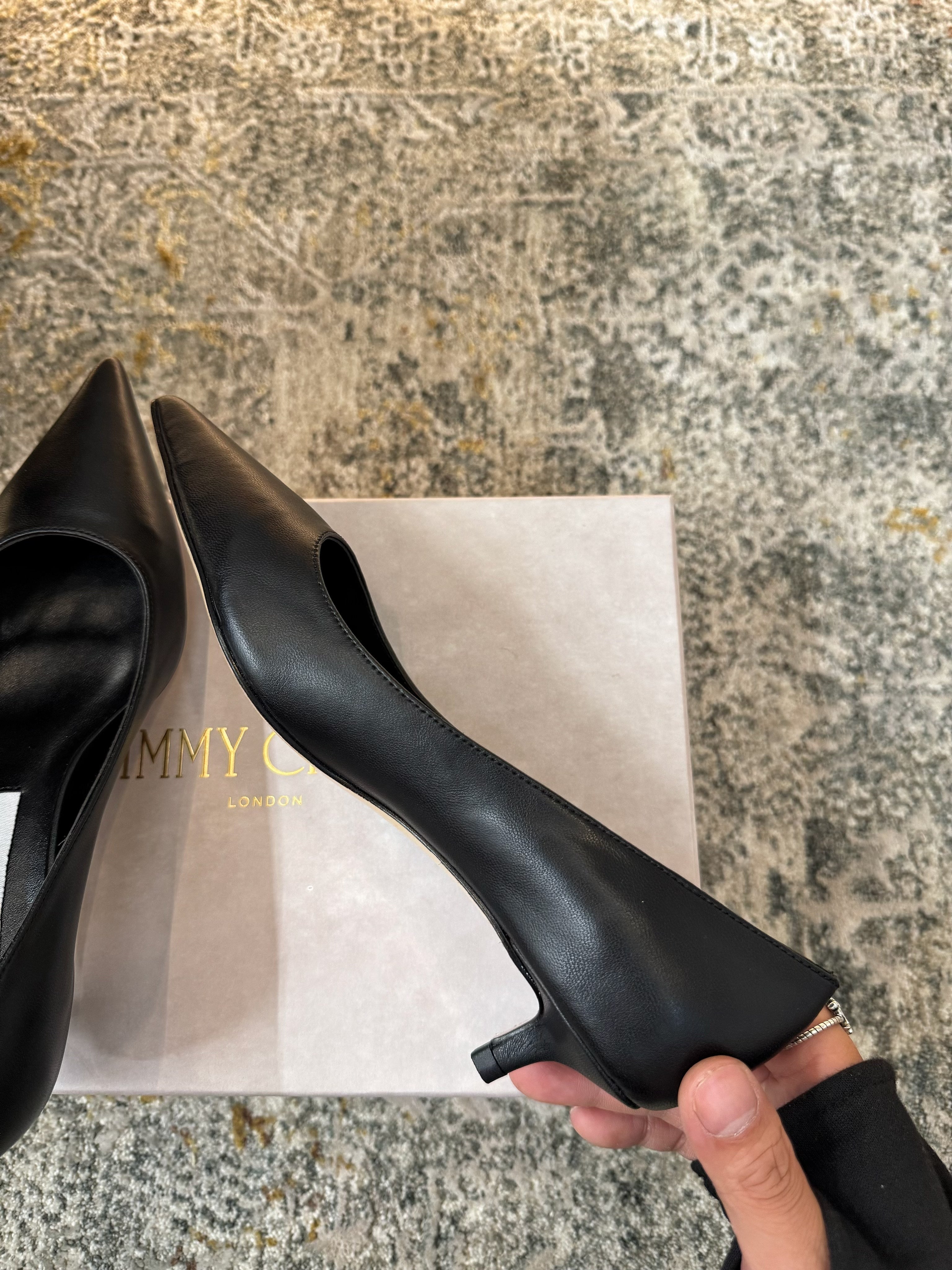 Jimmy Amelia Pumps 35mm Black Sheepskin 430937