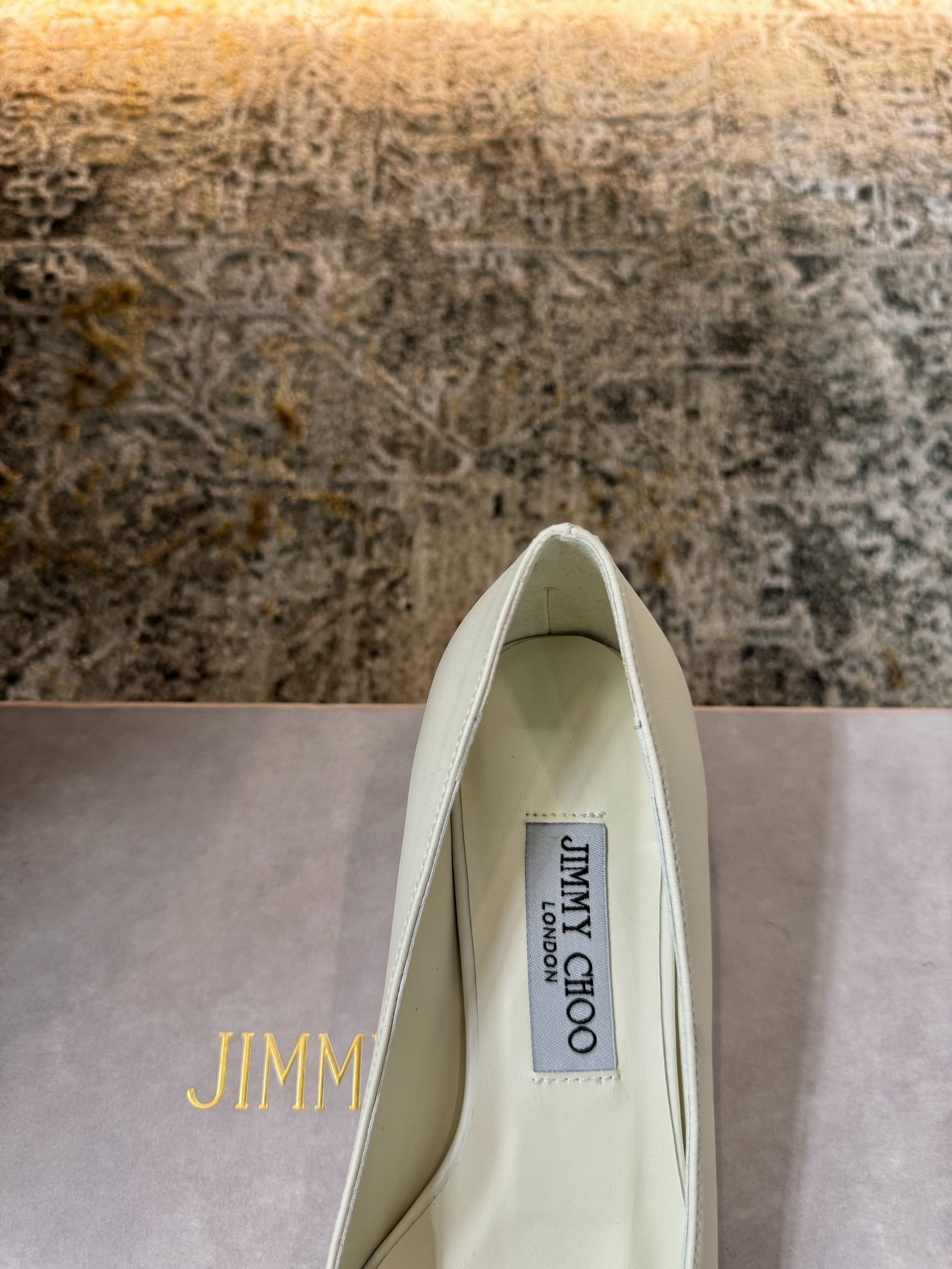 Jimmy Amelia Pumps 35mm White Sheepskin 430938