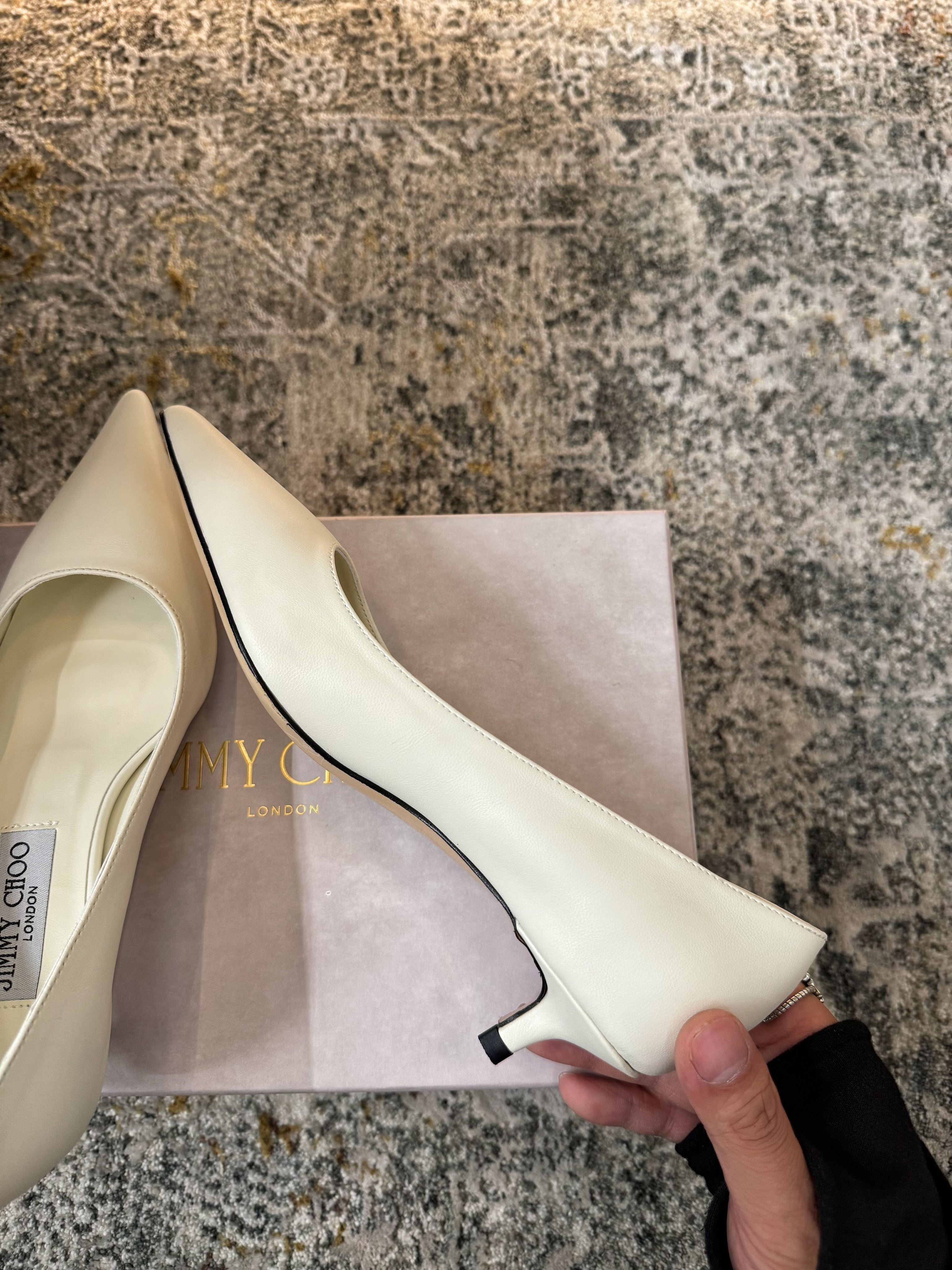 Jimmy Amelia Pumps 35mm White Sheepskin 430938