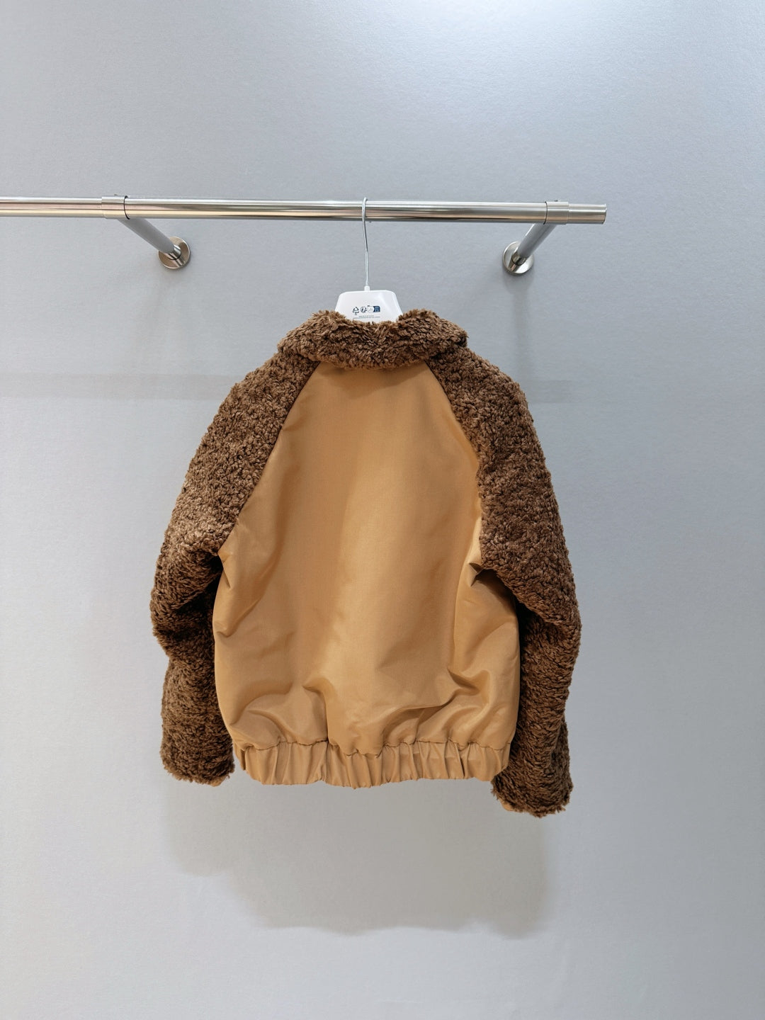 MC 2025 Coligny Short Down Jacket Brown Polyester Fur
