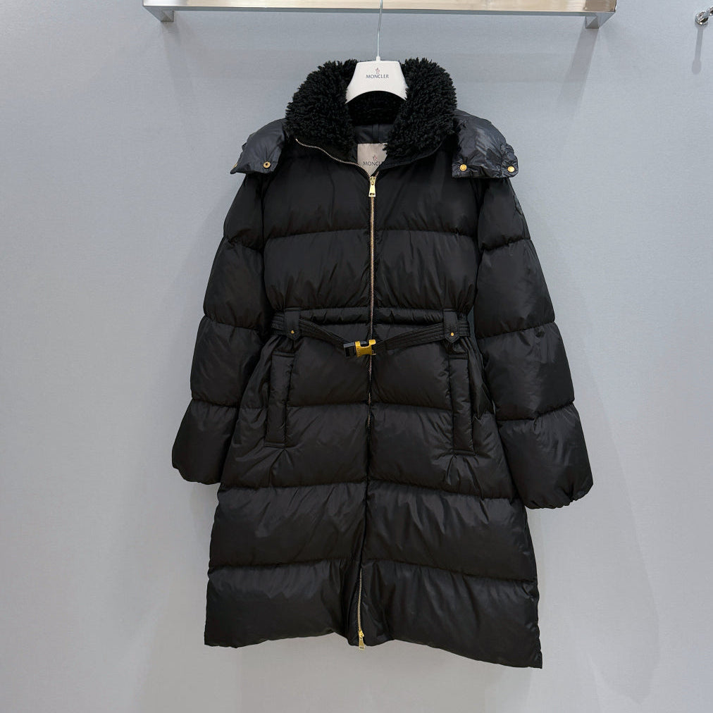 MC 25 Long Coat Black Polyester 0023