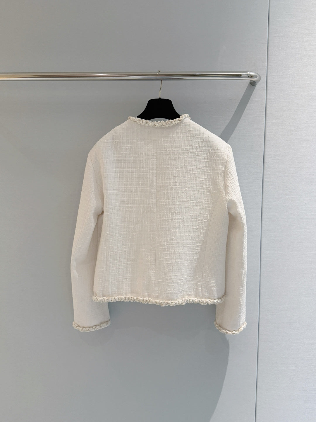 Chanel 26s Round Neck Tweed Jacket 1594