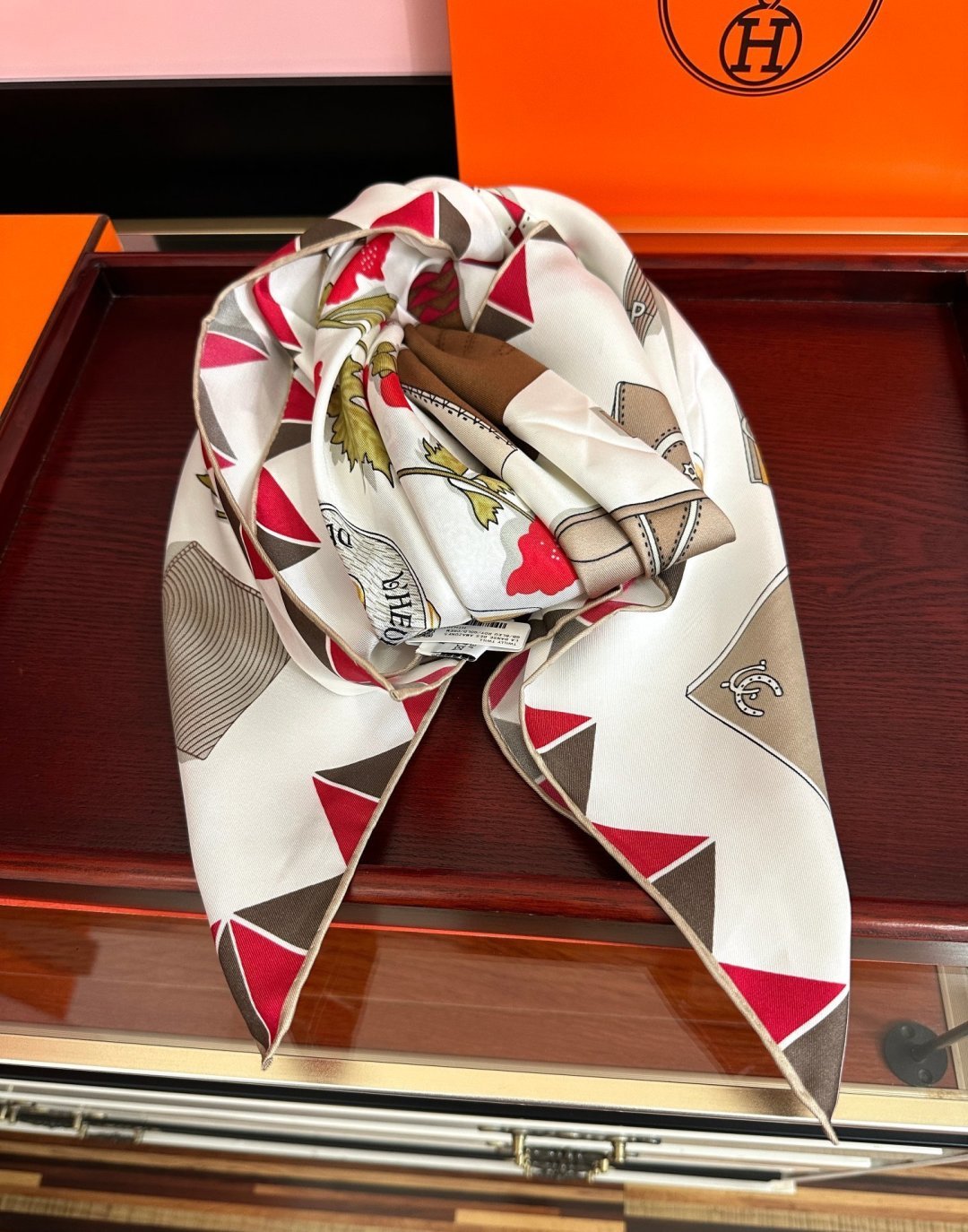 HM Scarf 90x90 Colorful Twill Silk 511159
