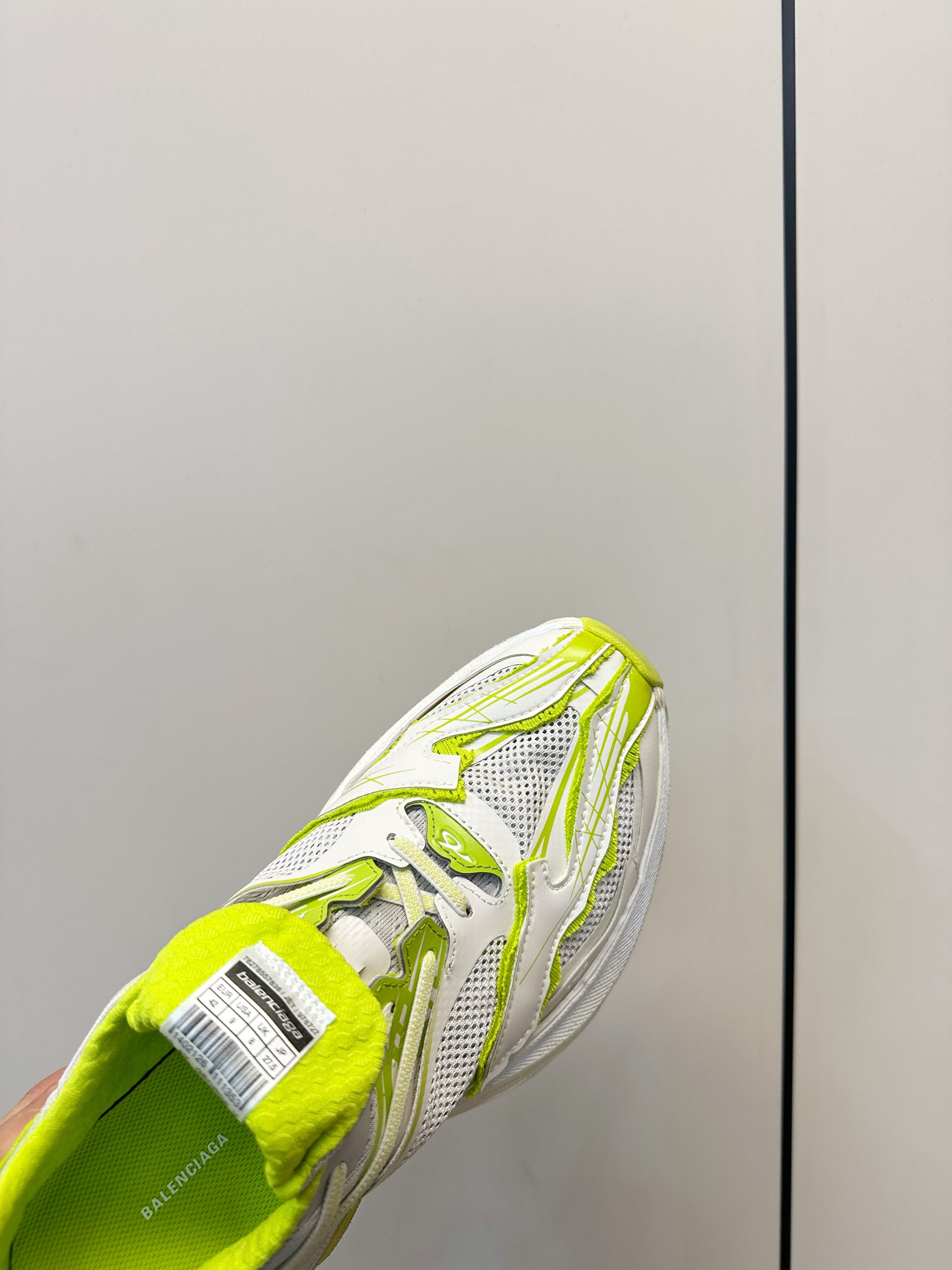 Balenciaga Jet Sneaker Neon Green White TPU Mesh 986306