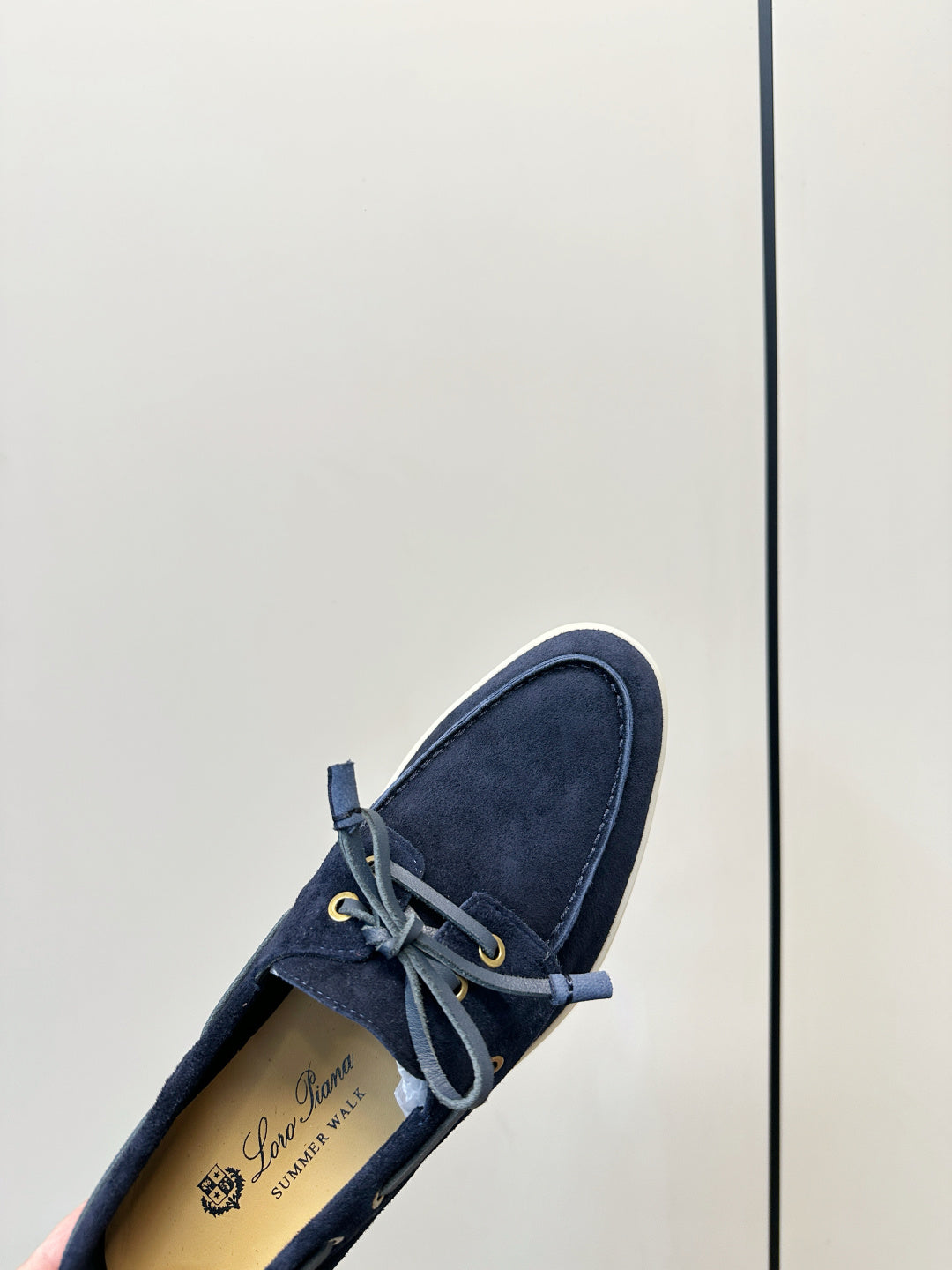 Loro Piana Shoes Sea-Sail Walk Loafer Navy Blue Suede 178086