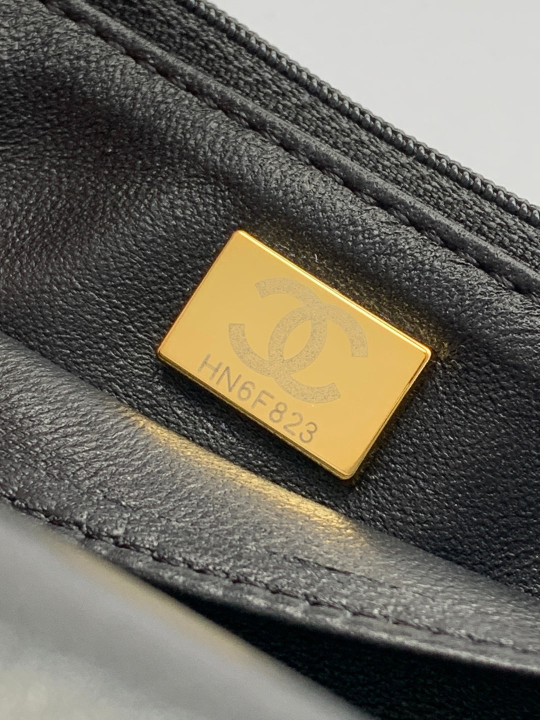 CC Handle Bag 19cm Double C Black Lambskin Gold Hardware