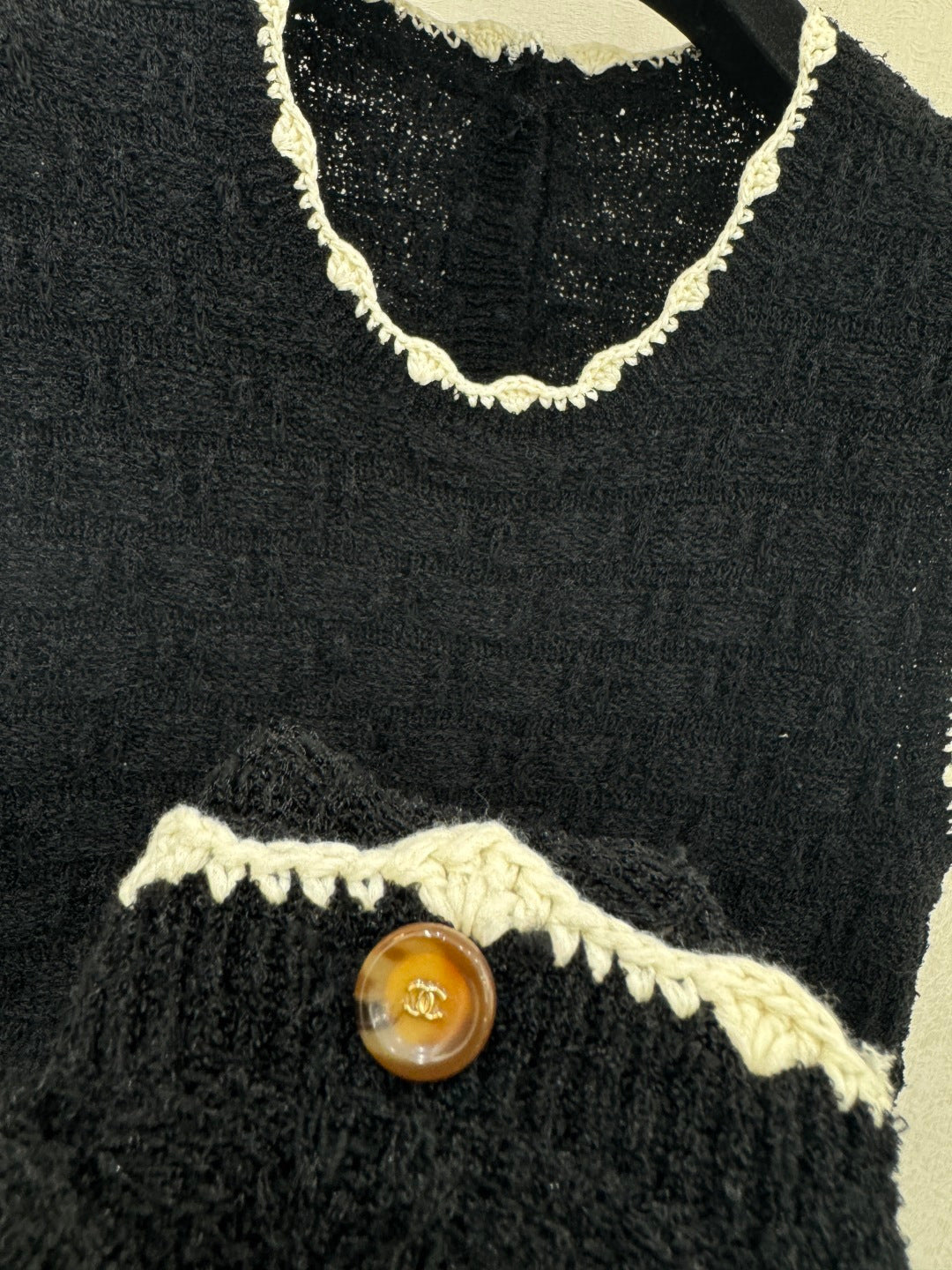 CC 26s Vest Dress Black Tweed 363534