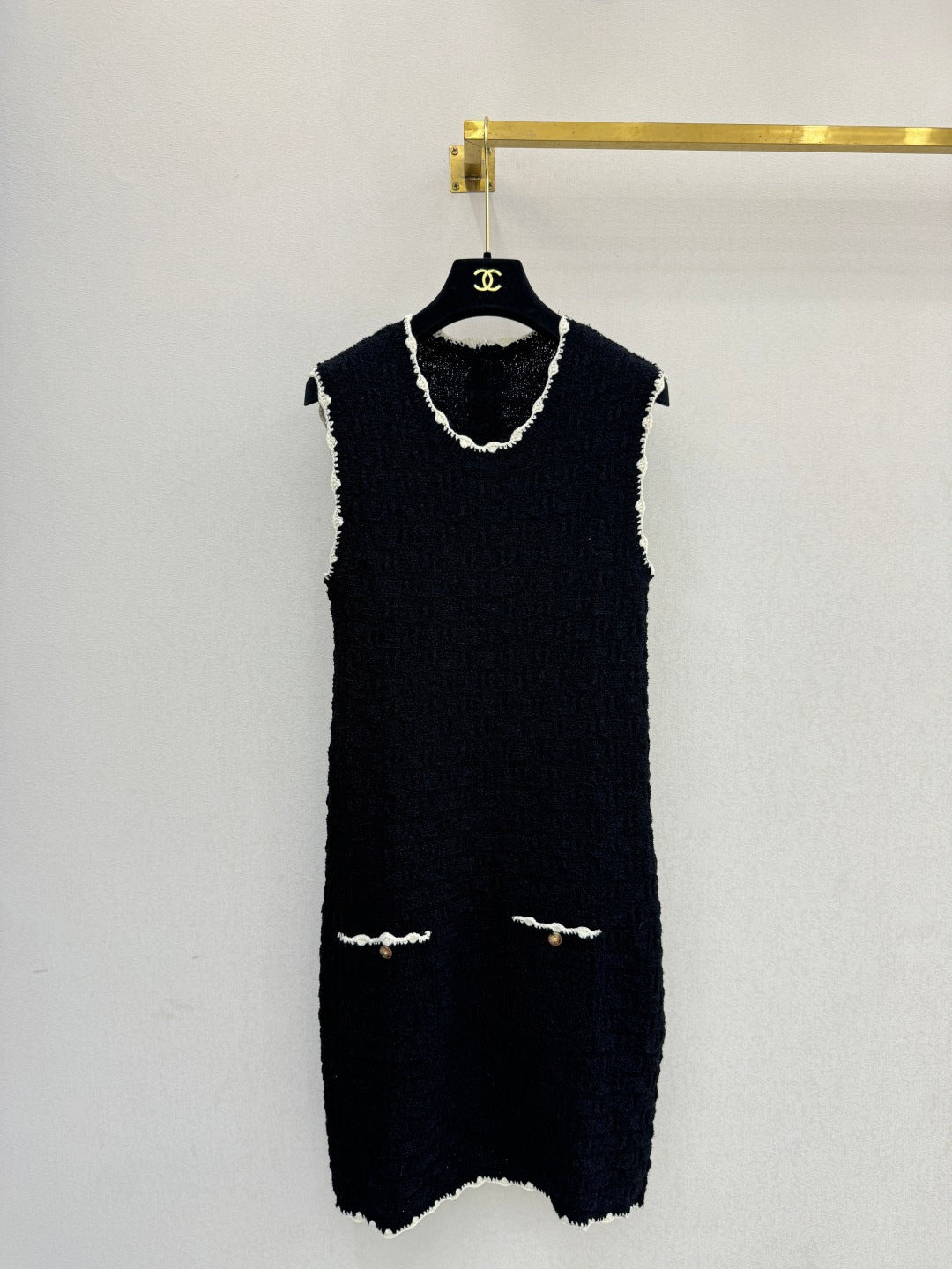CC 26s Vest Dress Black Tweed 363534
