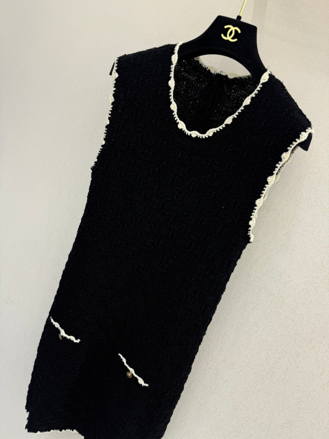 CC 26s Vest Dress Black Tweed 363534