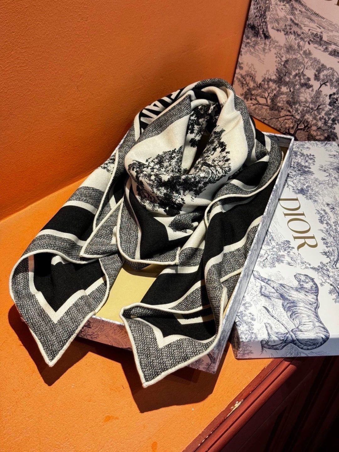 Dior 26s Scarf 140cm Silk & Cashmere 300235
