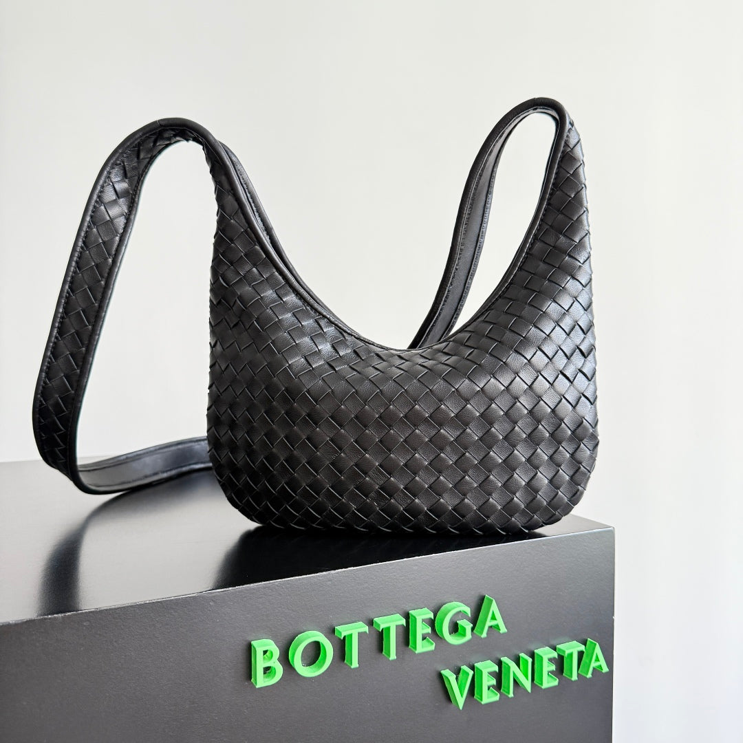 BV 25s Veneto Bag 27cm Black Calfskin Hardware