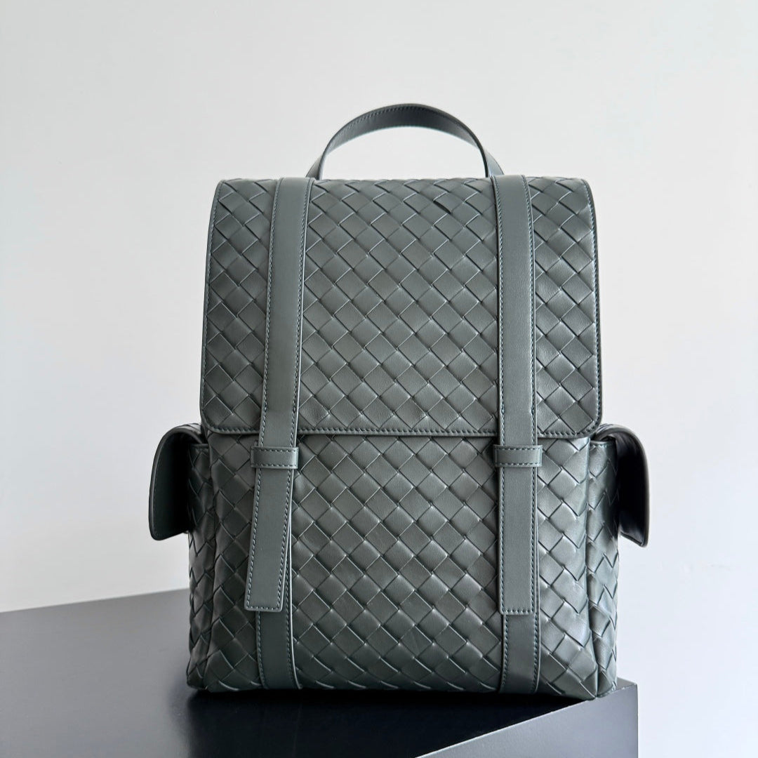BV Back To School Backpack Intrecciato Leather