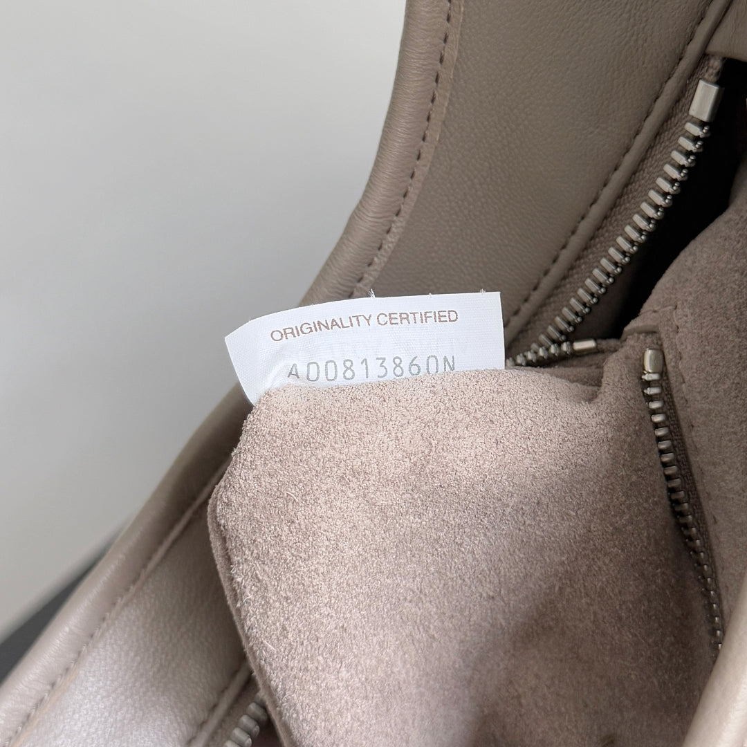 BV 25s Veneto Bag 27cm Warm Taupe Calfskin Hardware