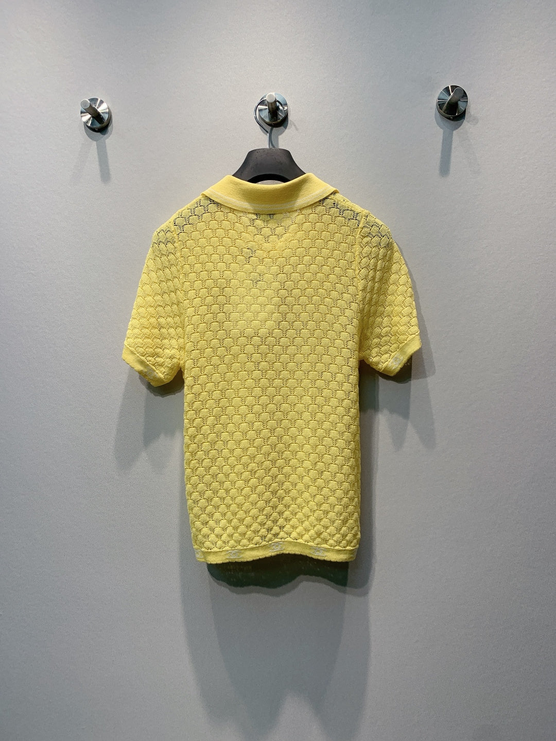 Chanel 26s Short Sleeve Polo Top Style 1275