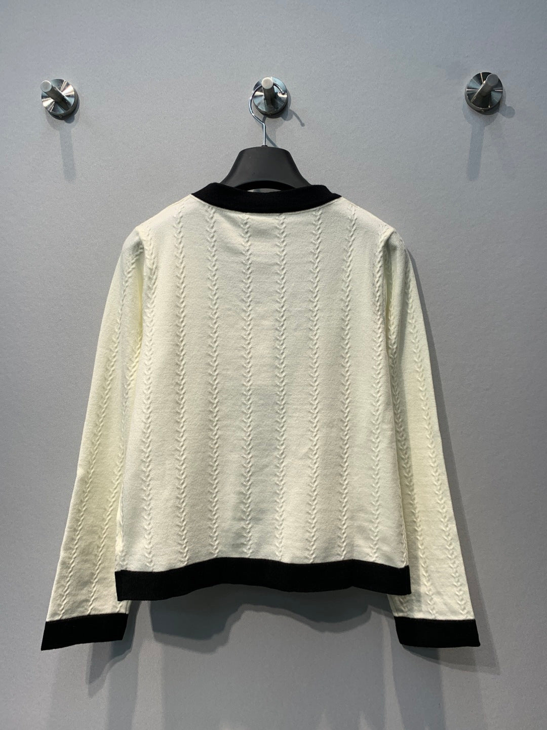 CC 26s Knit Cardigan Ivory Knitwear 416455