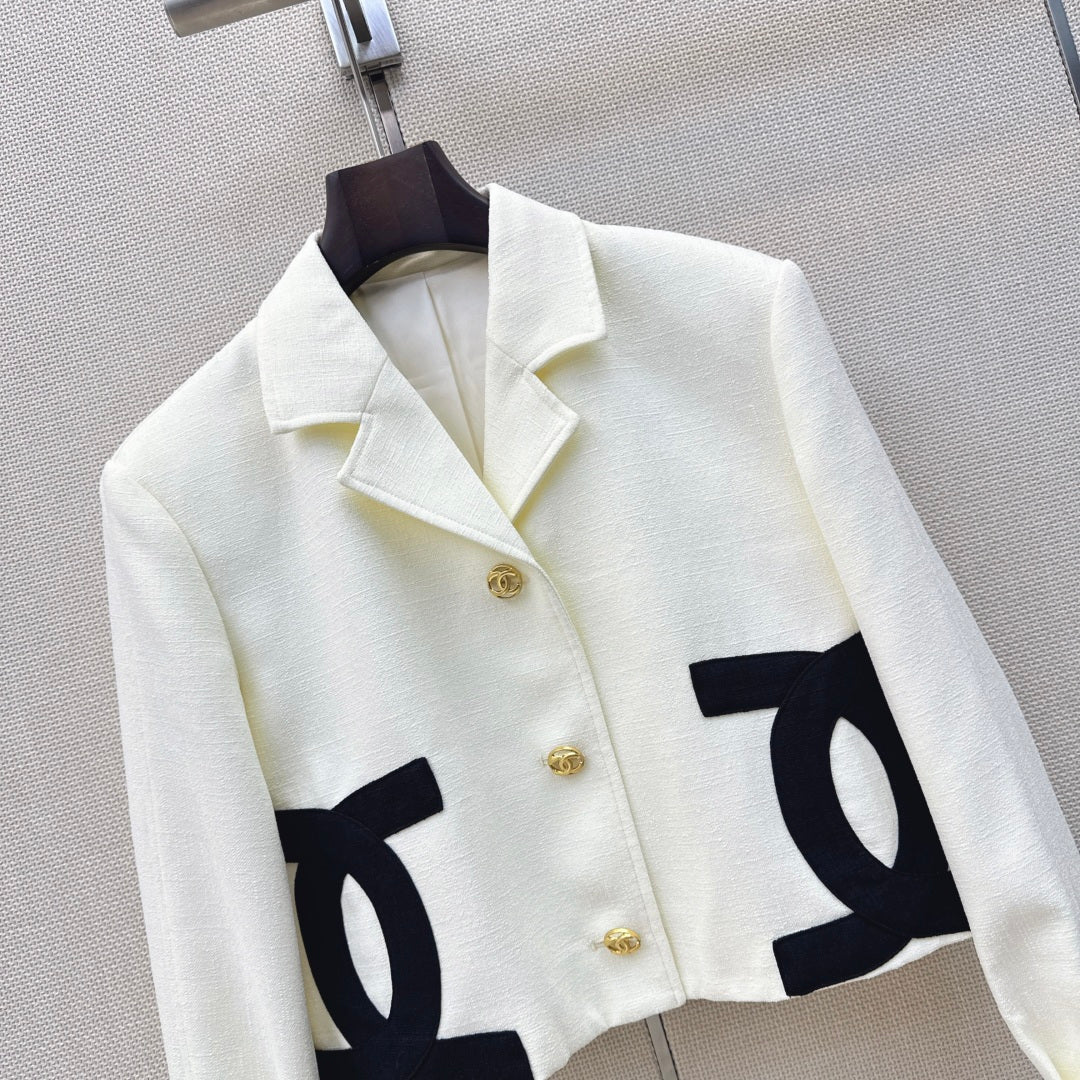 CC 26s Cruise 2026/27 Look 21 Blazer White Cotton 409187