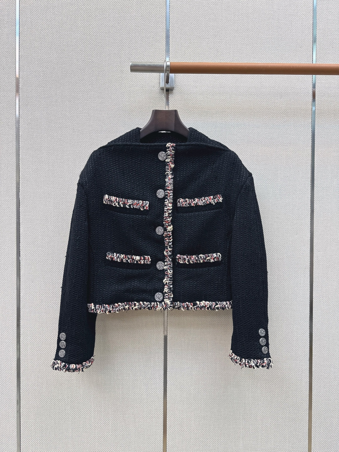 CC 26s Cropped Jacket Black Tweed 419205