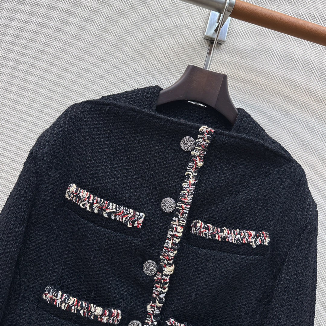 CC 26s Cropped Jacket Black Tweed 419205