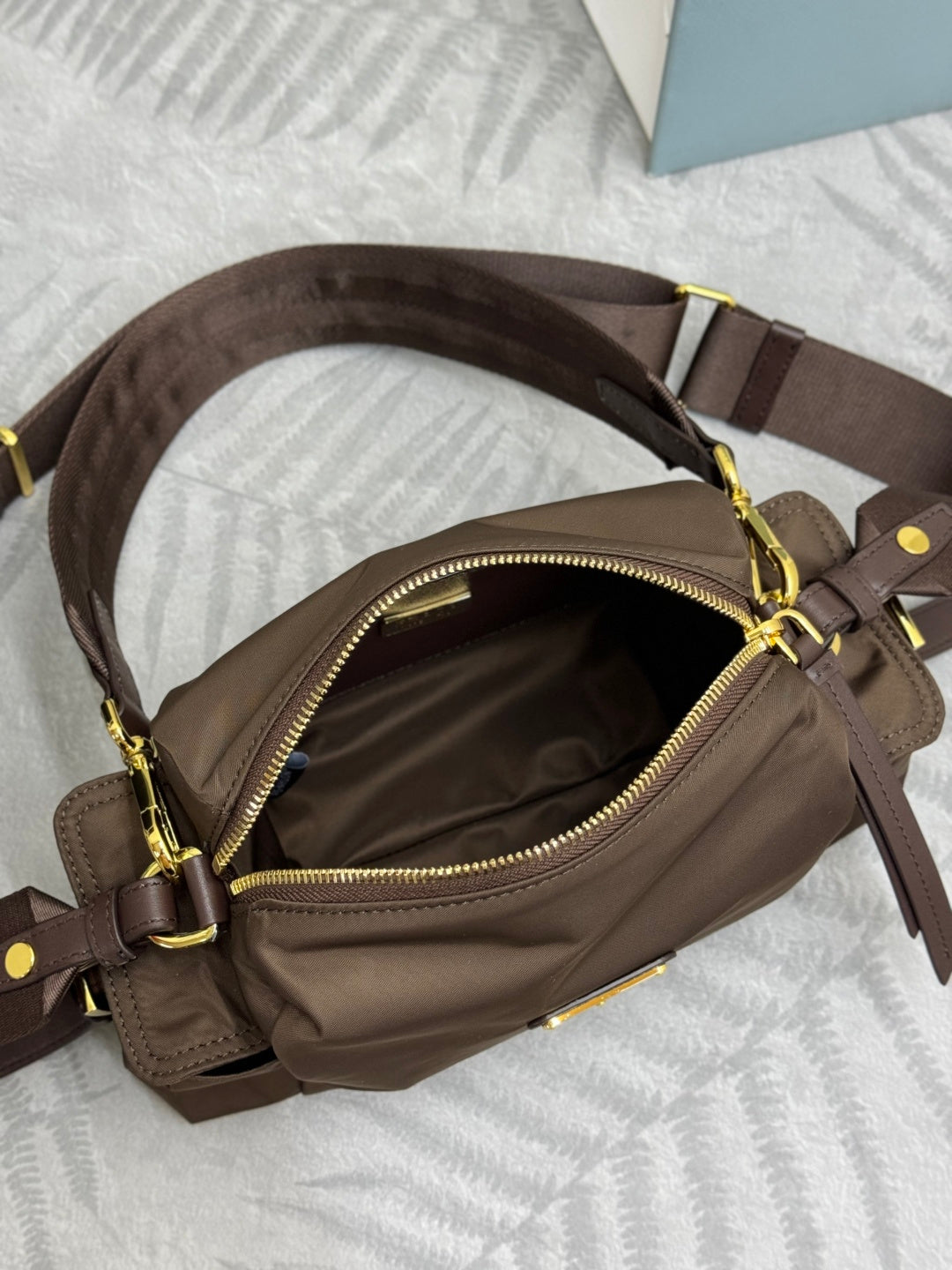 Prada 26s Small Explore Khaki Re-Nylon 144441