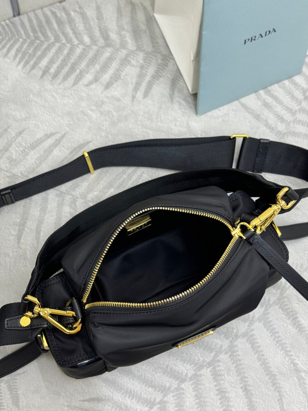 Prada 26s Small Explore Black Re-Nylon 144442