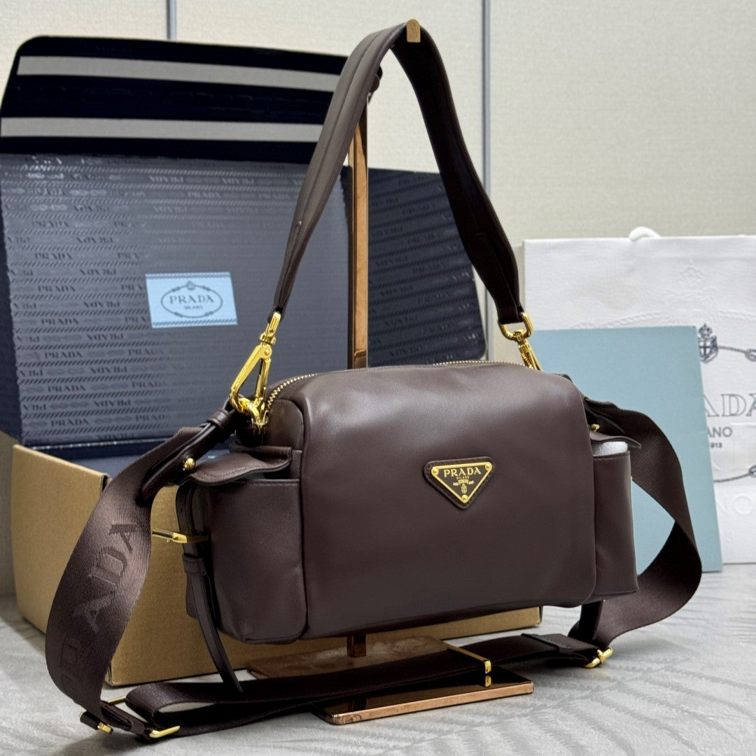 Prada 26s Small Explore Brown Leather 144436