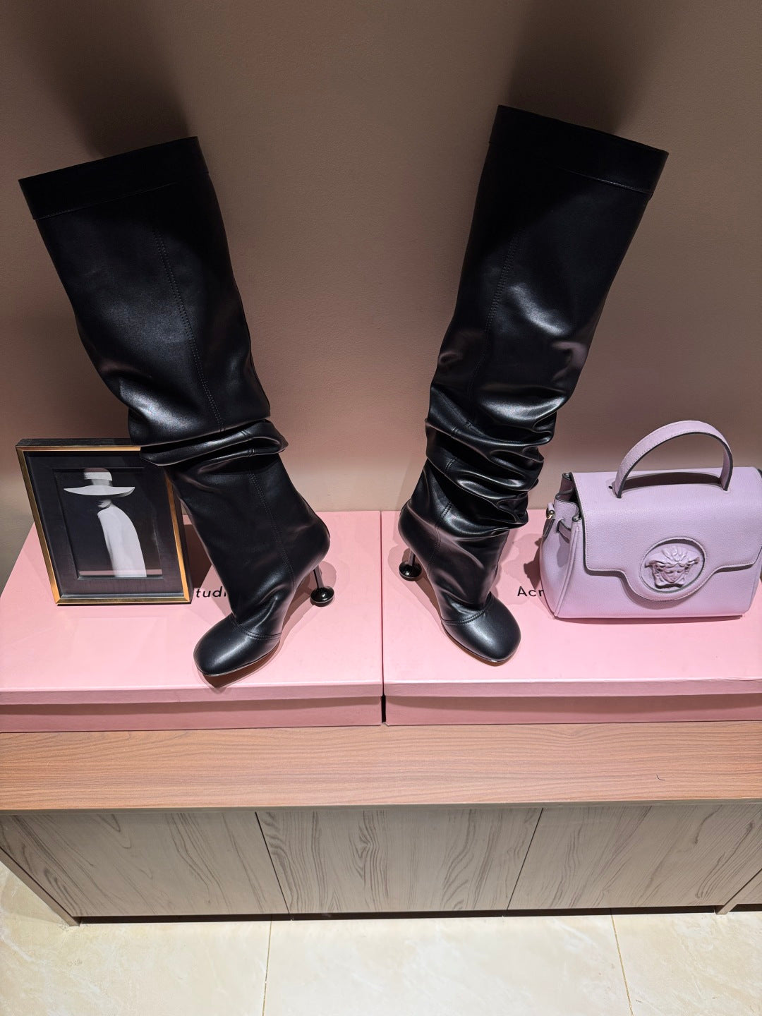 Loewe Toy Over Boots Black Leather 524994