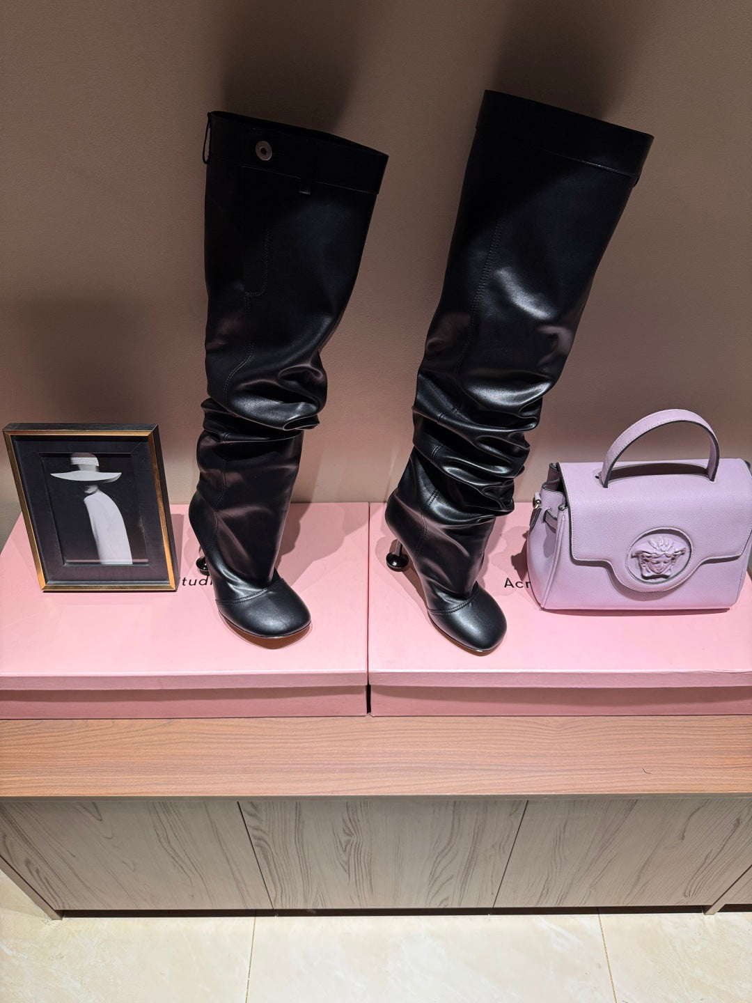 Loewe Toy Over Boots Black Leather 524994